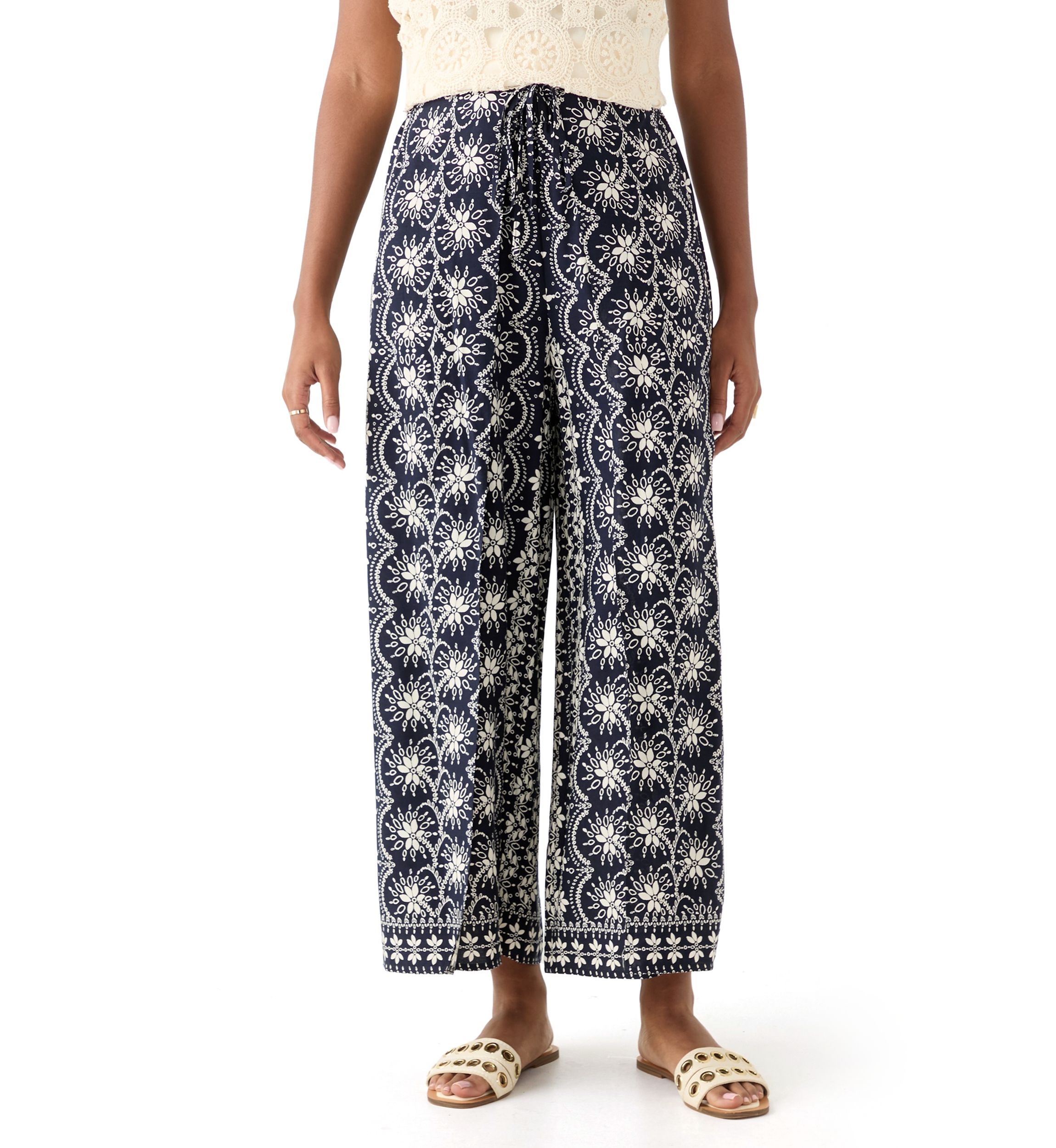Womens Wide Leg Soft Pants 