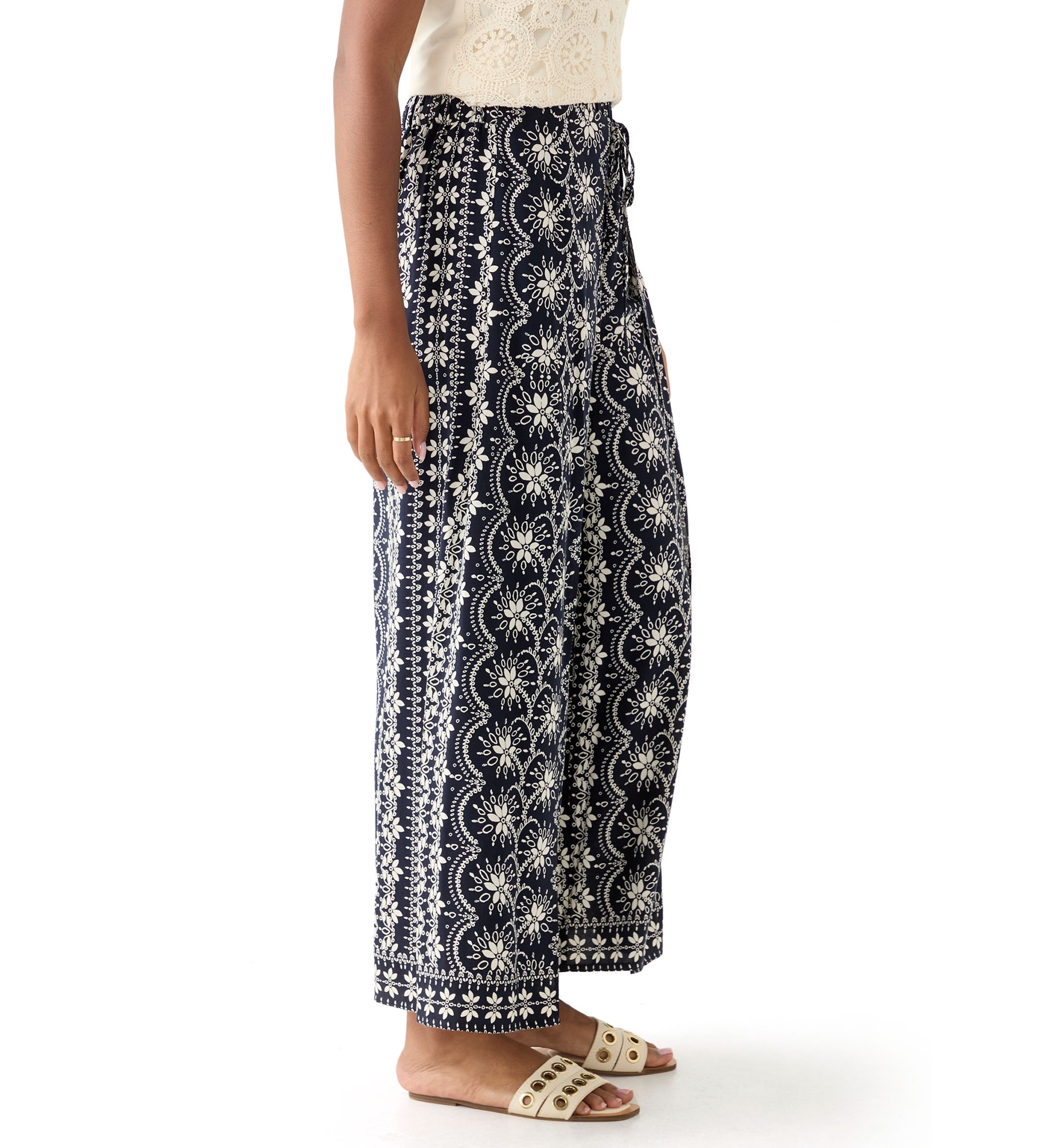 Womens Wide Leg Soft Pants 