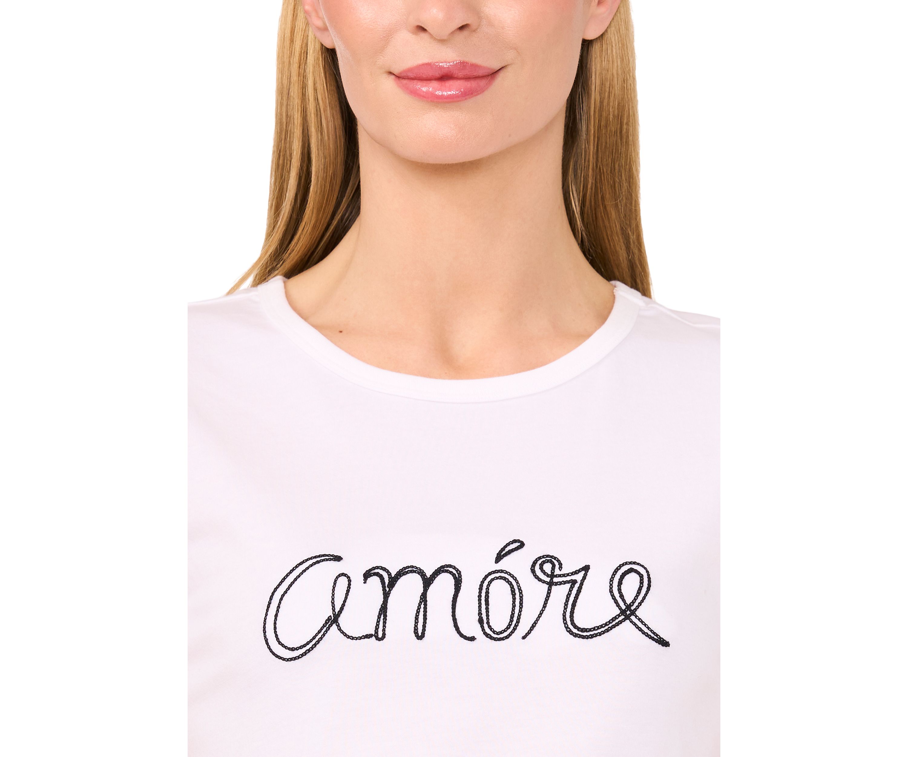 Womens Short Sleeve Amore Graphic T-Shirt