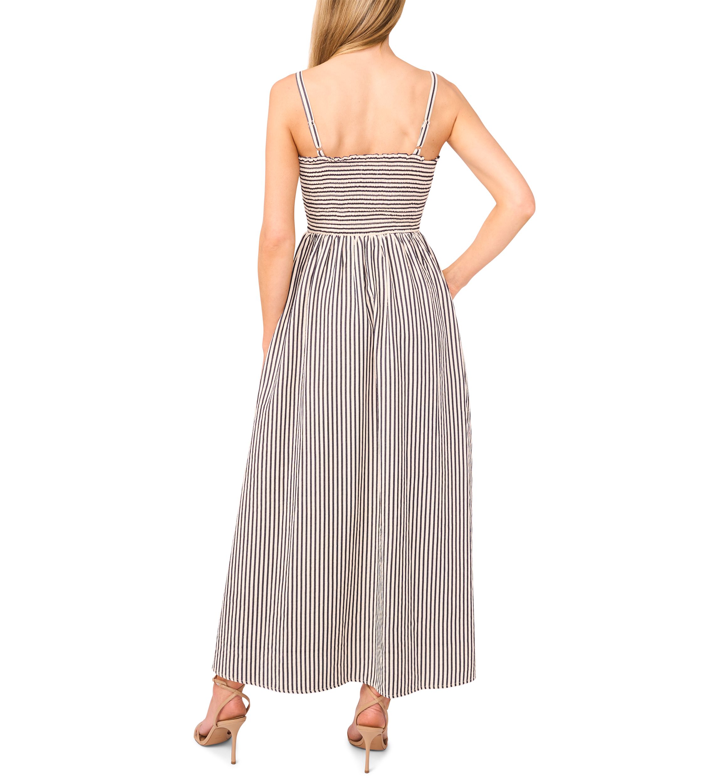 Womens Strap Midi Dress