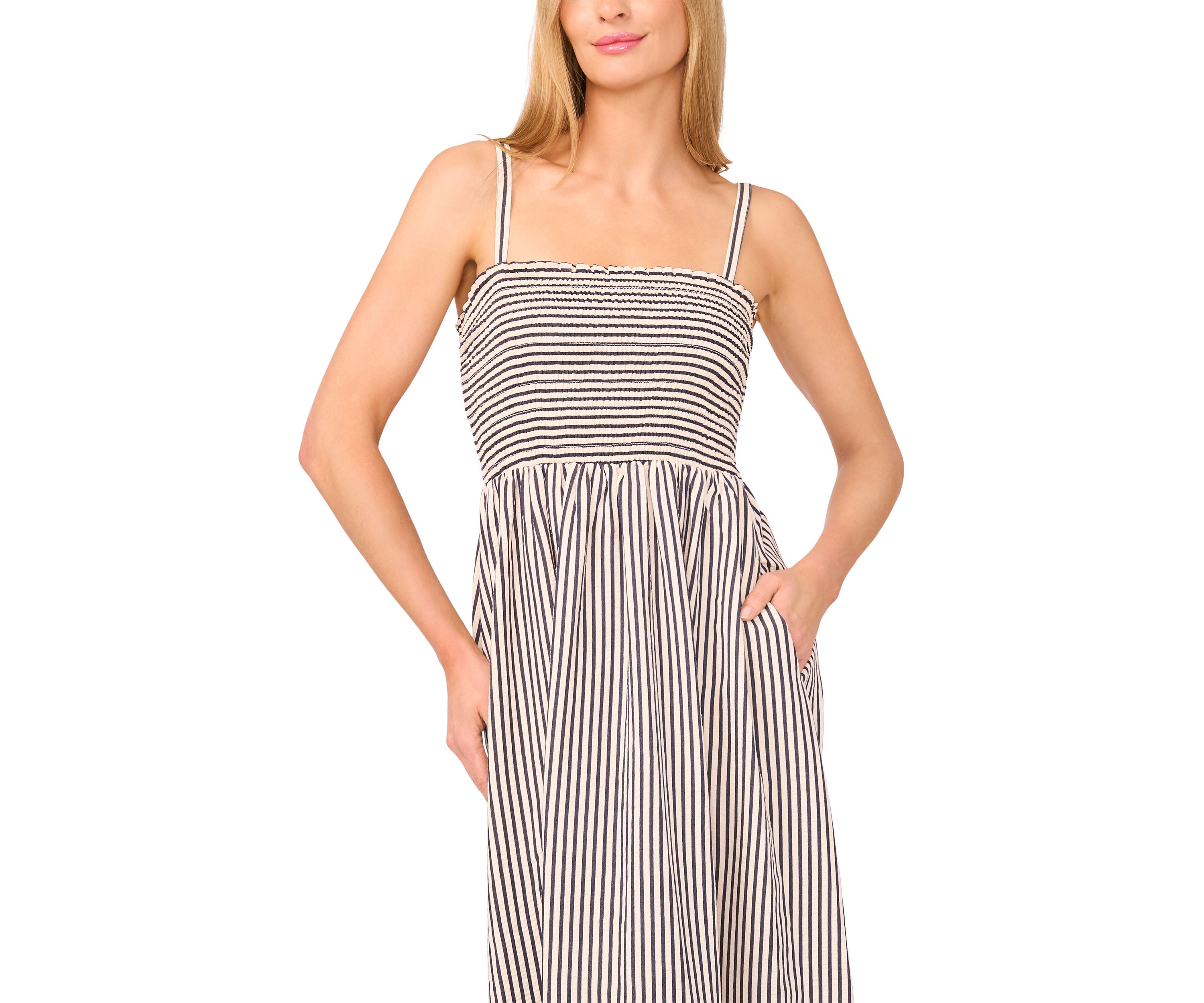 Womens Strap Midi Dress