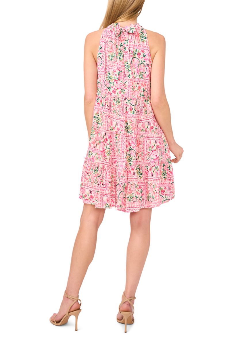 Womens Floral Halter Dress