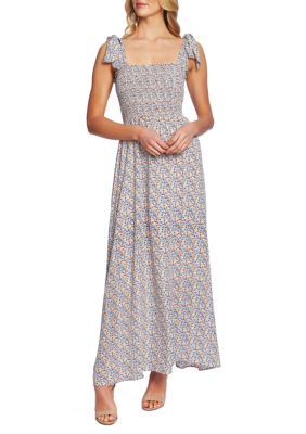 CeCe Ditsy Smock Maxi Dress | belk