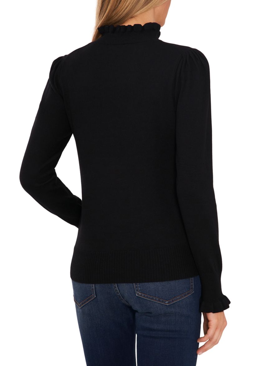 Womens Ruffle Sweater