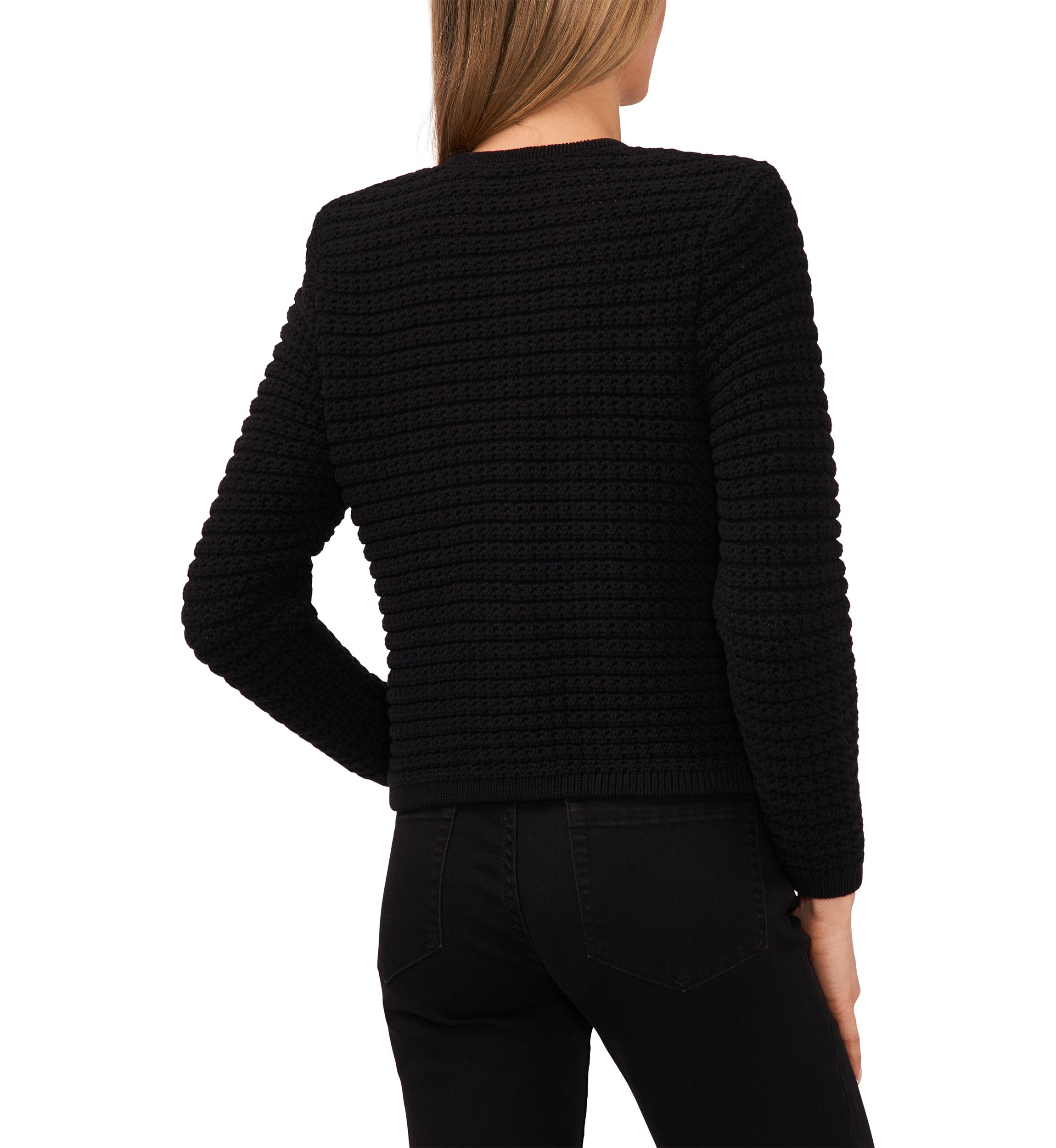 Womens Solid Button Front Lady Jacket