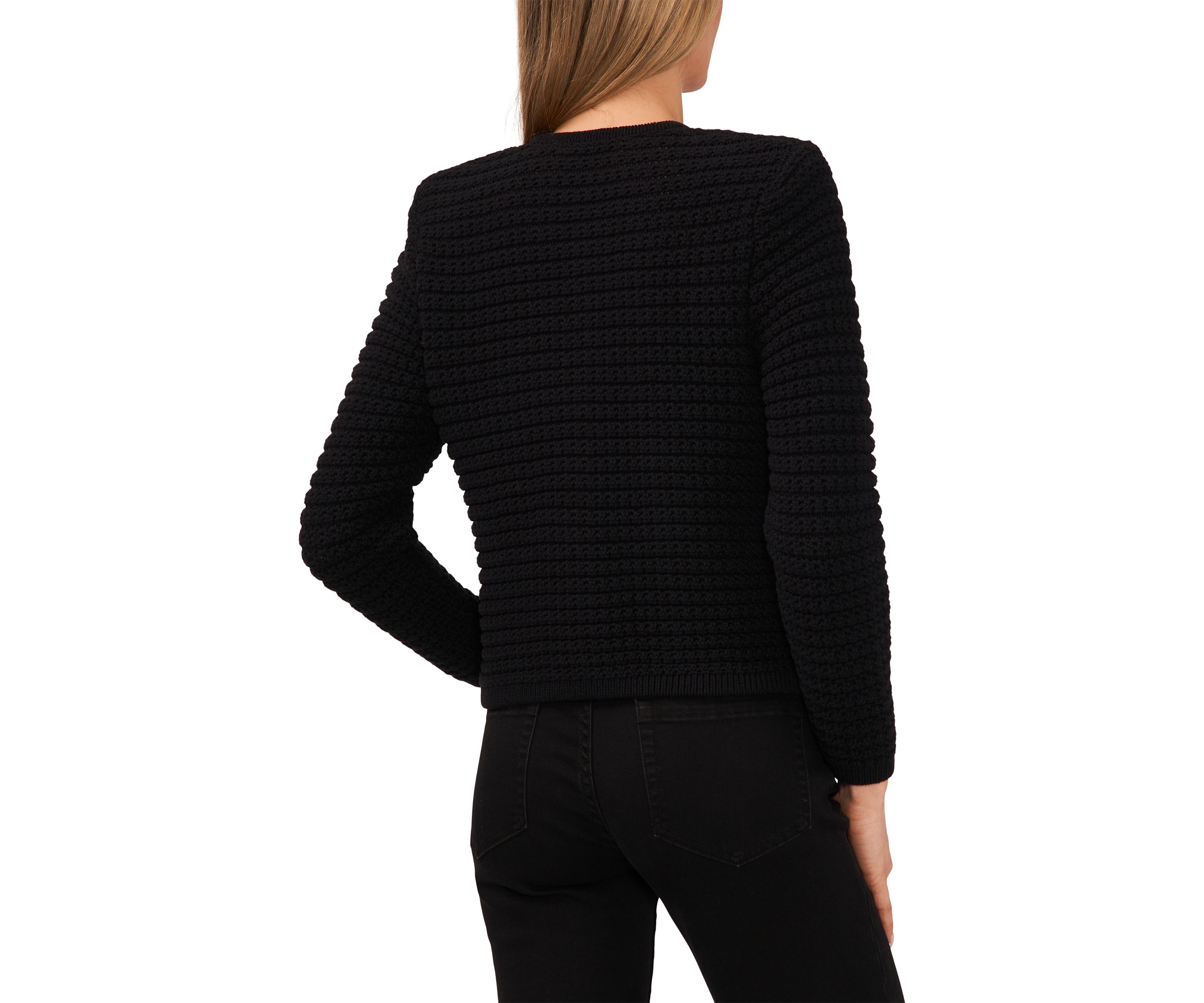 Womens Solid Button Front Lady Jacket