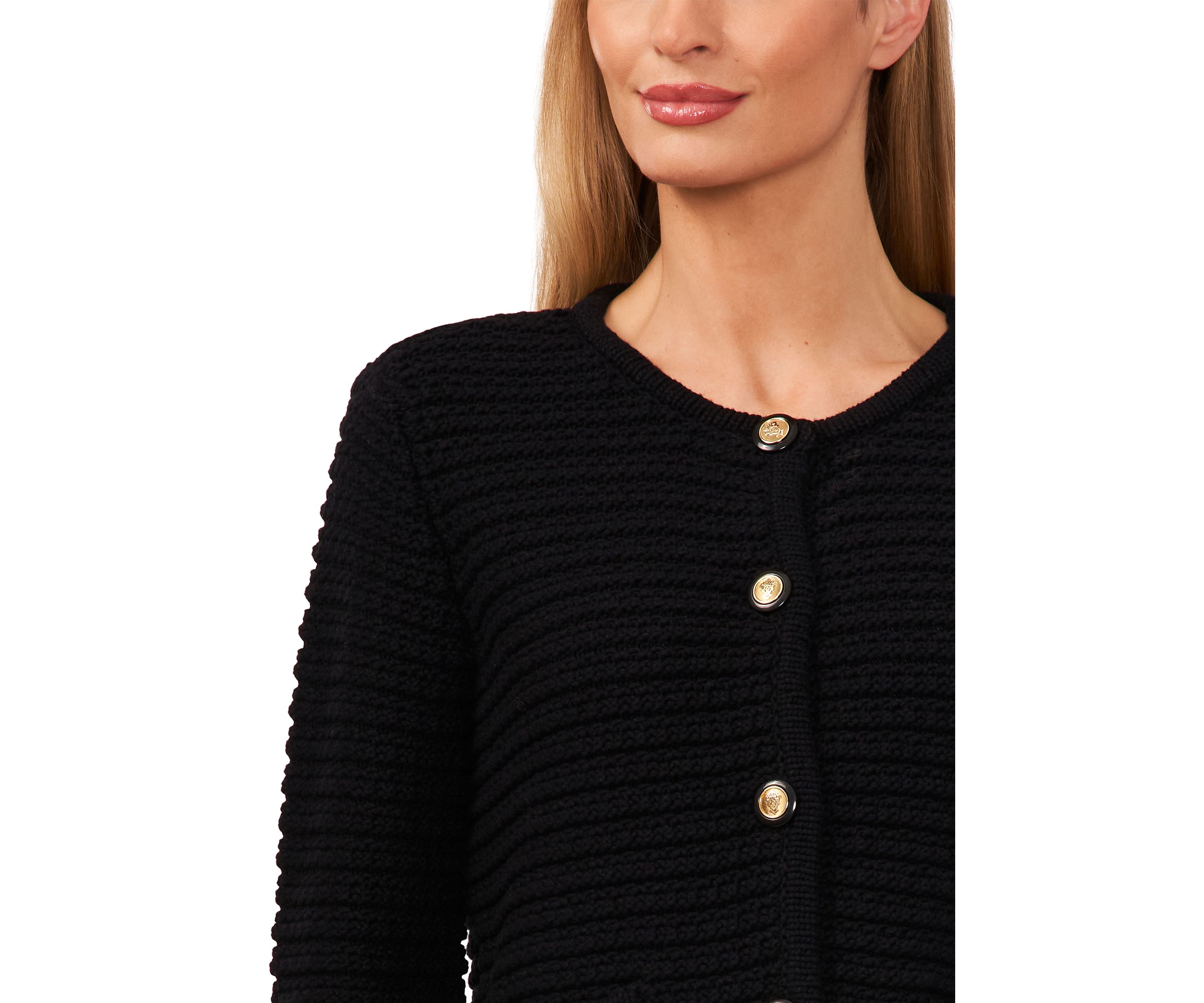 Womens Solid Button Front Lady Jacket