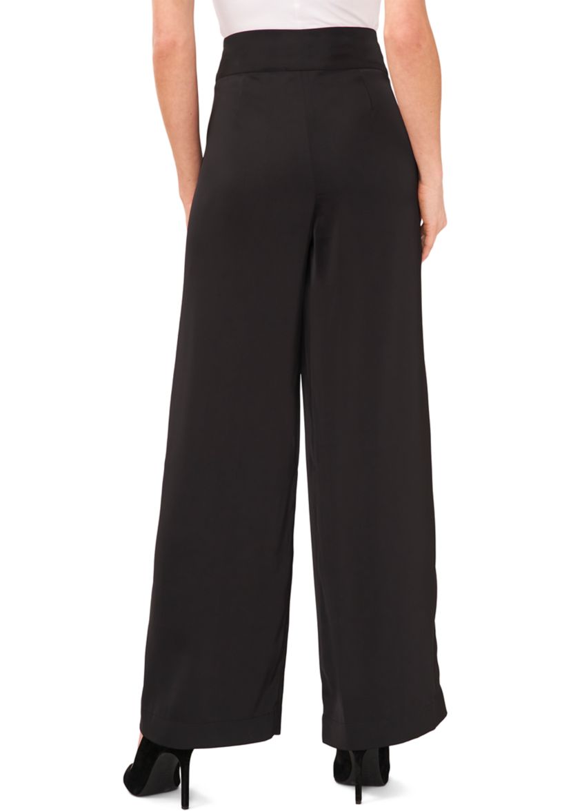 Womens Wide Leg Side Zip Pants