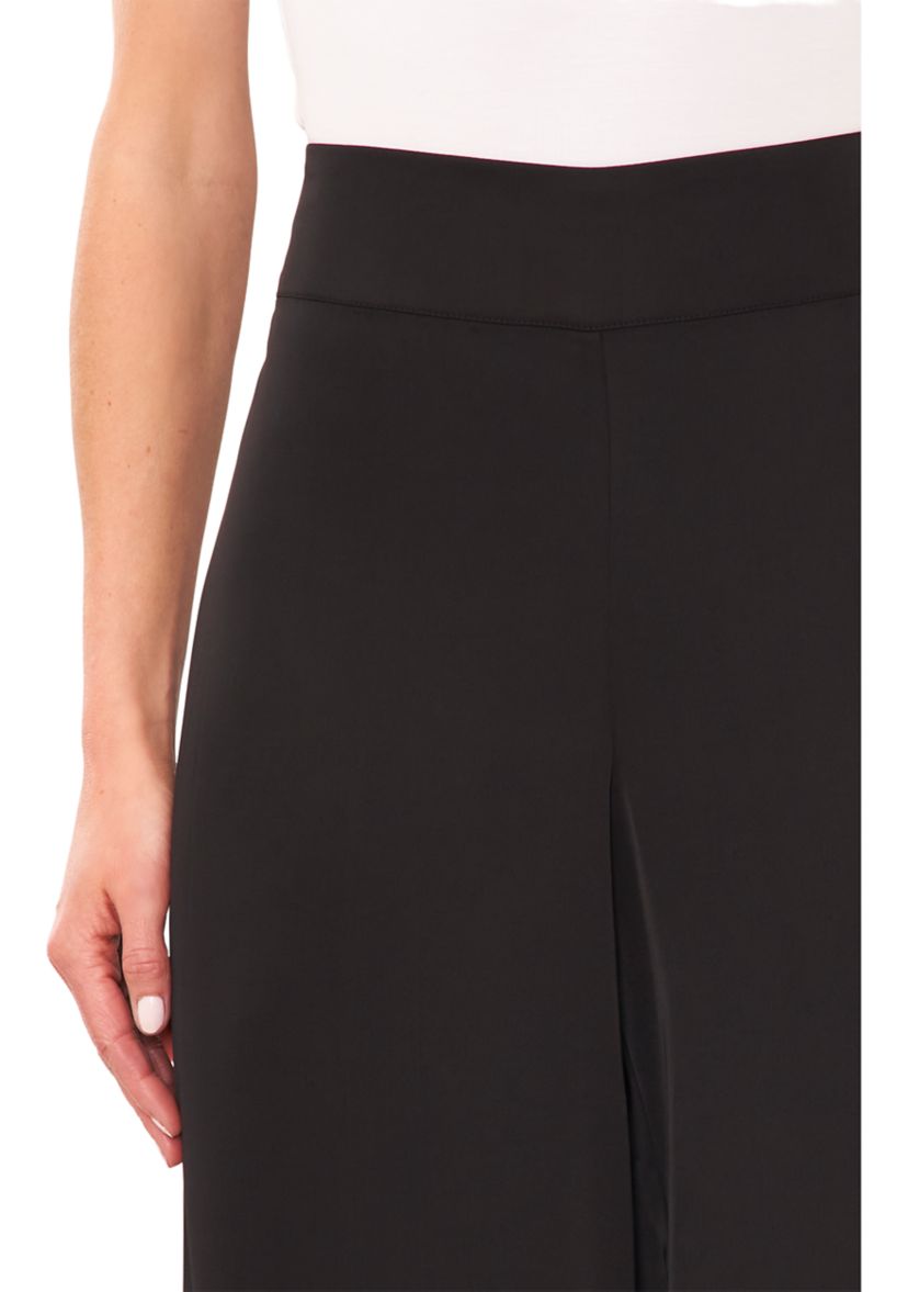 Womens Wide Leg Side Zip Pants