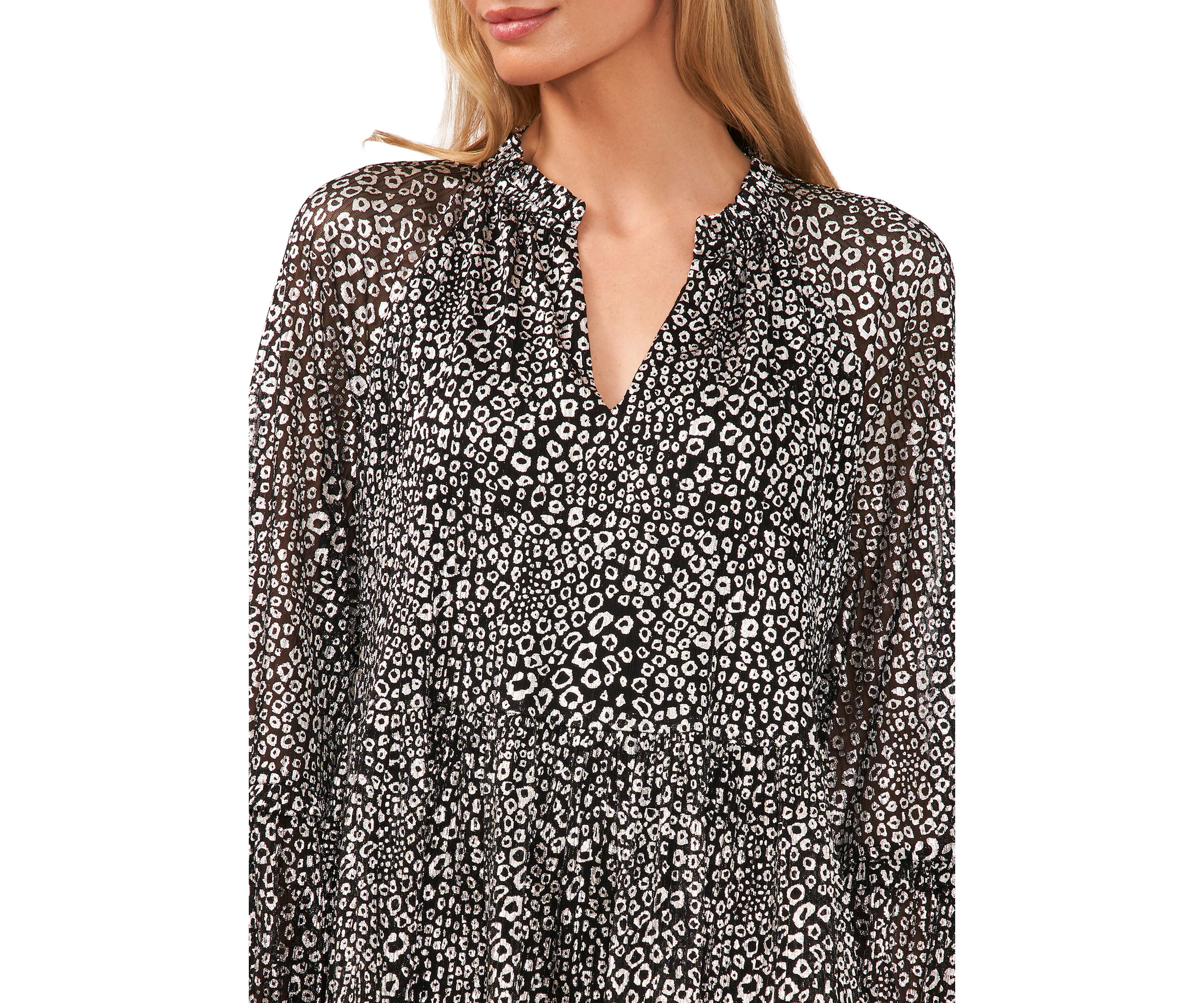 Womens Long Sleeve Babydoll Dress