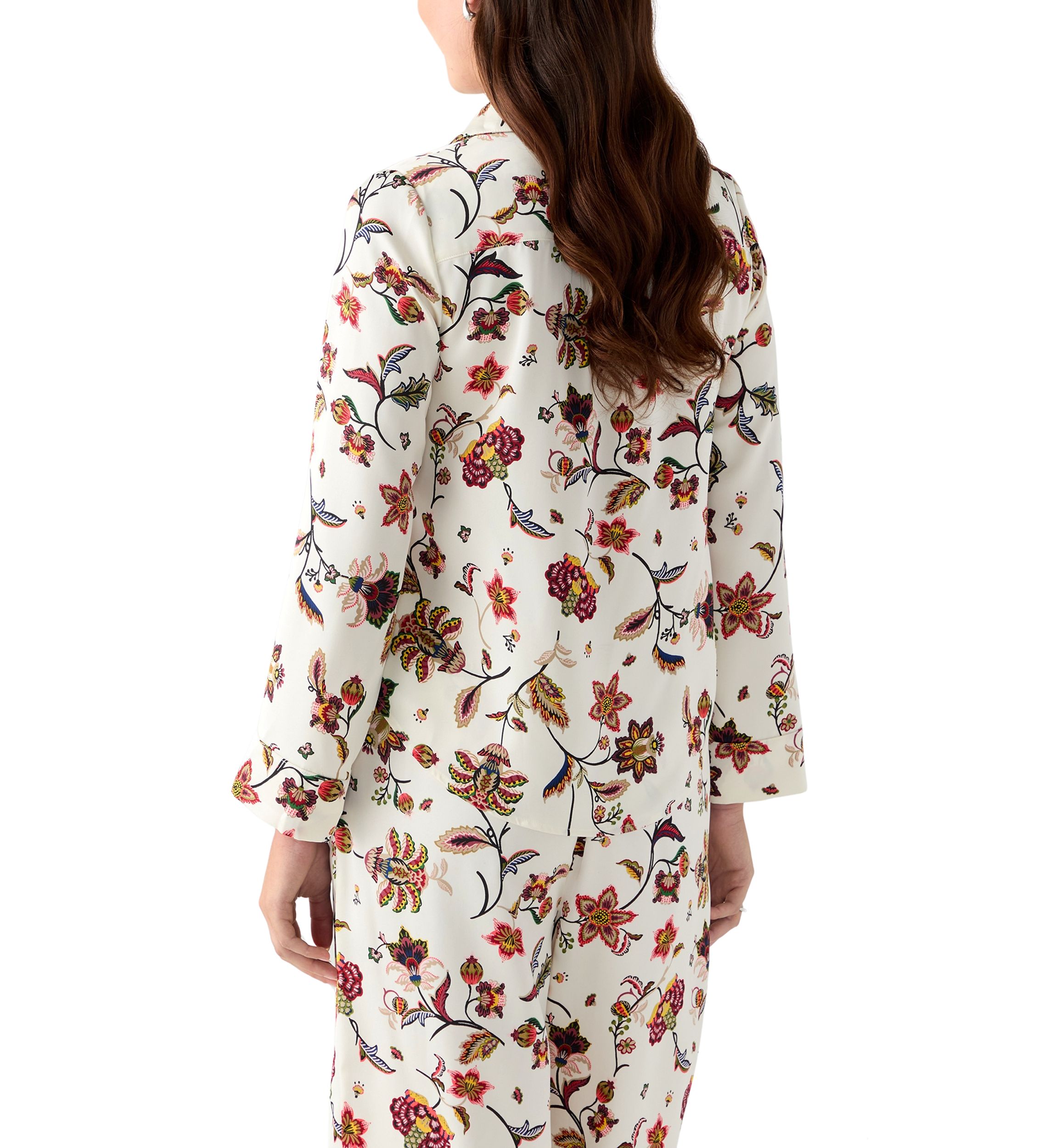 Womens Long Sleeve Floral Print Top