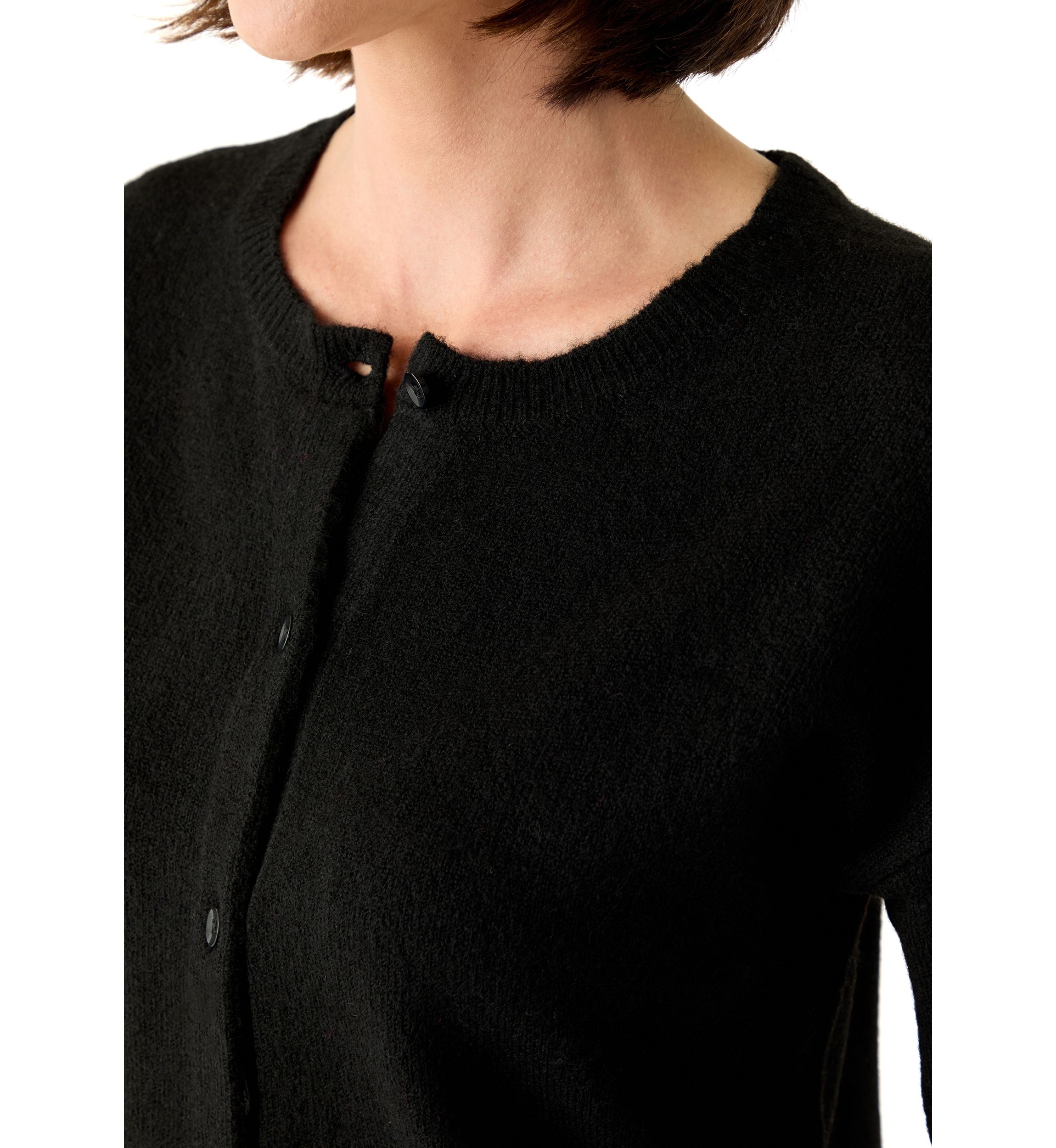 Womens Short Sleeve Front Button Cardigan