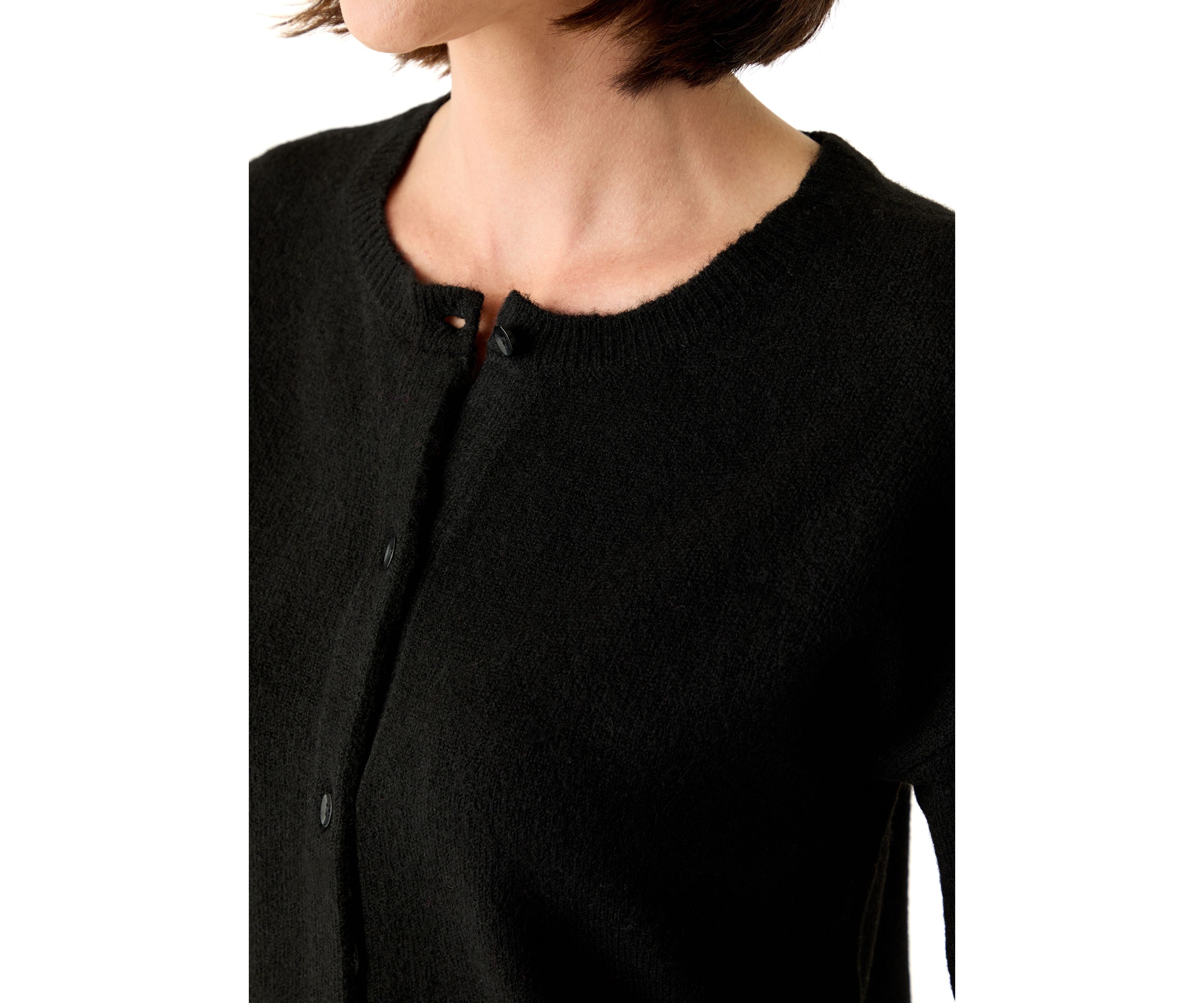 Womens Short Sleeve Front Button Cardigan