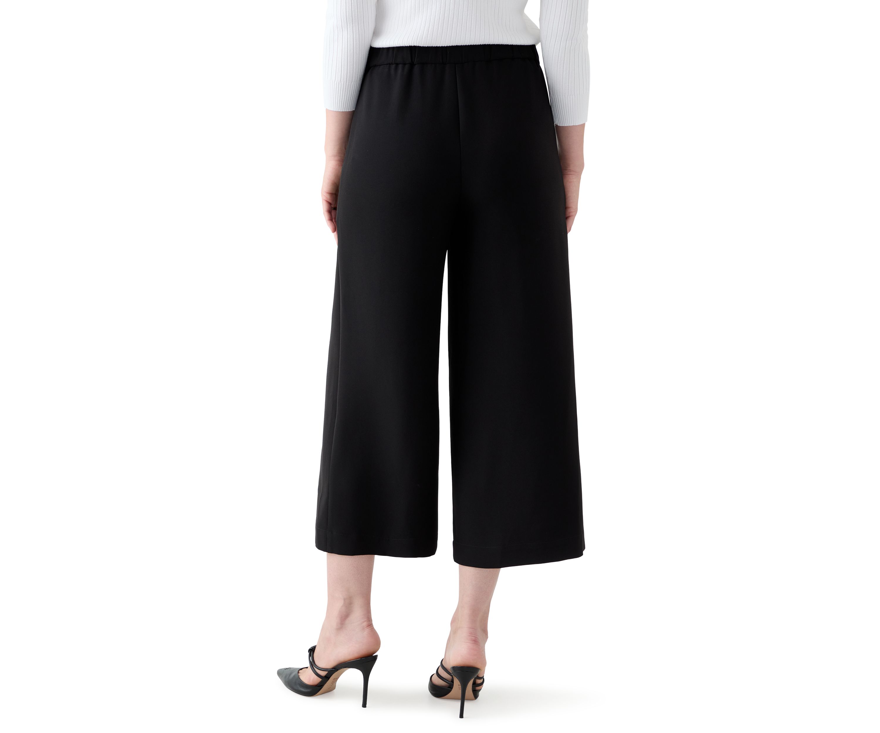 Womens Woven Linen Tie Waist Pants
