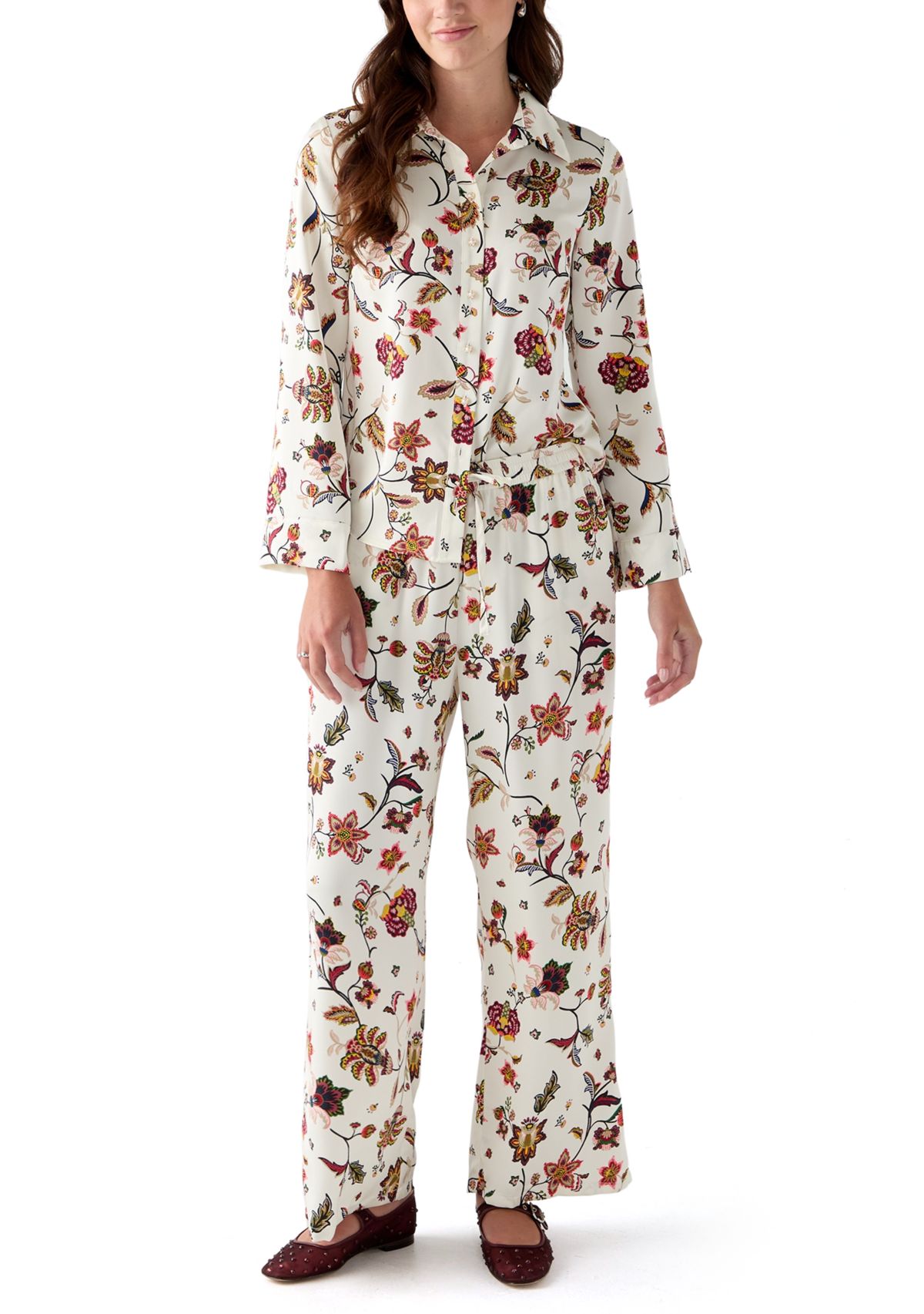 Womens Floral Pants