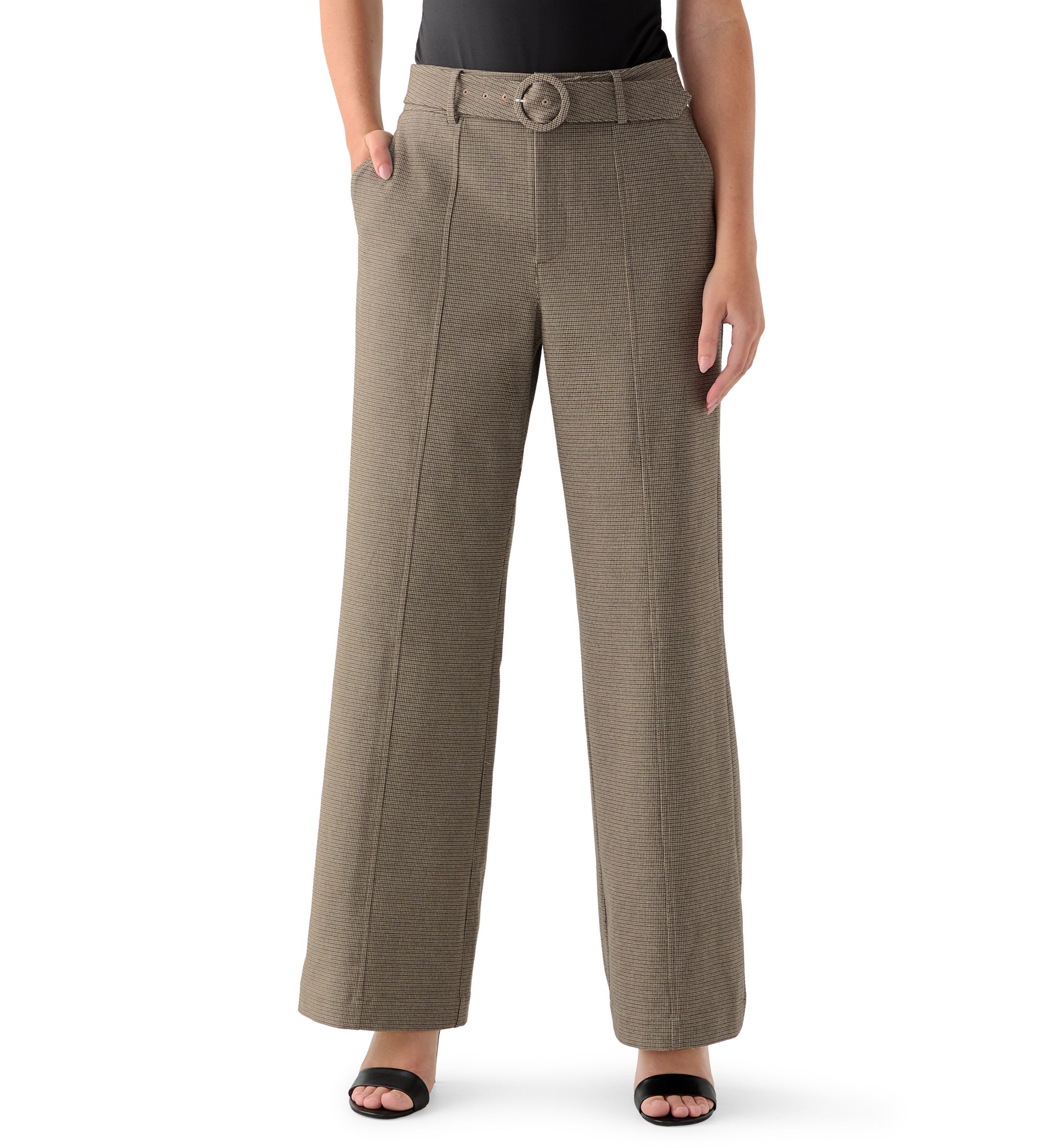 Womens Wide Leg Menswear Pants