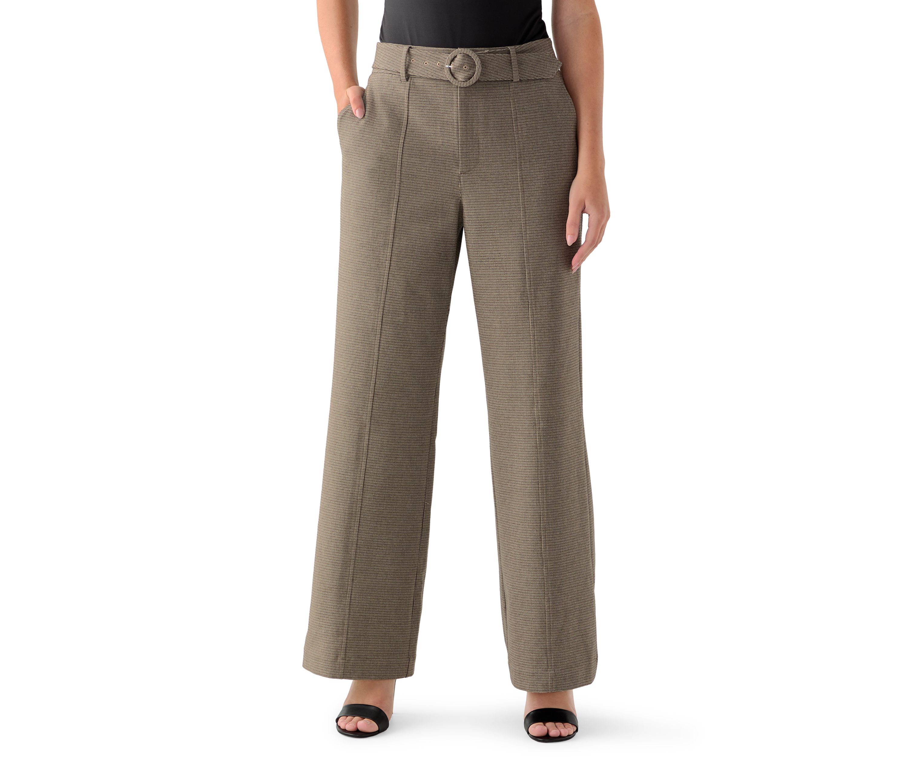 Womens Wide Leg Menswear Pants