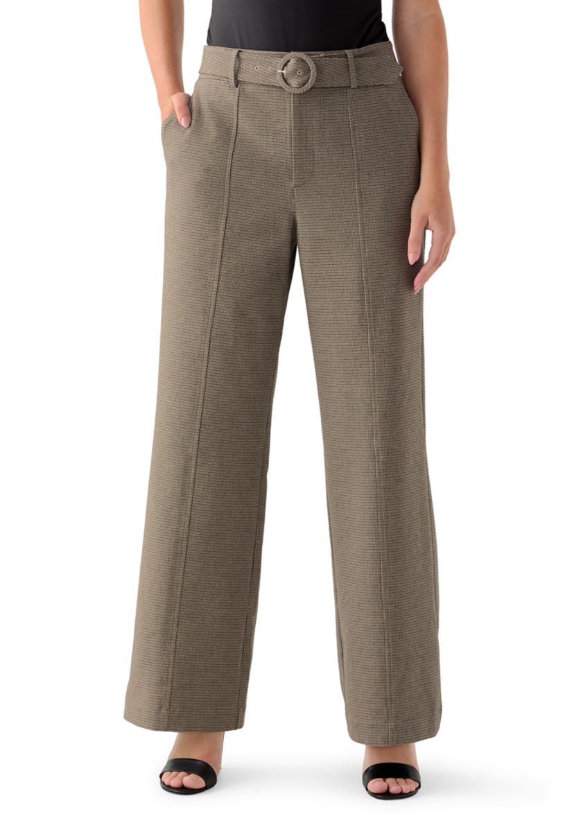 Womens Wide Leg Menswear Pants