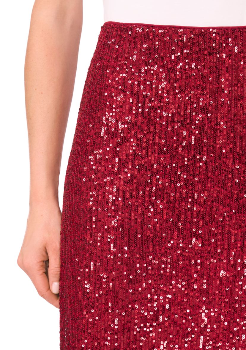 Womens Midi Sequin Skirt