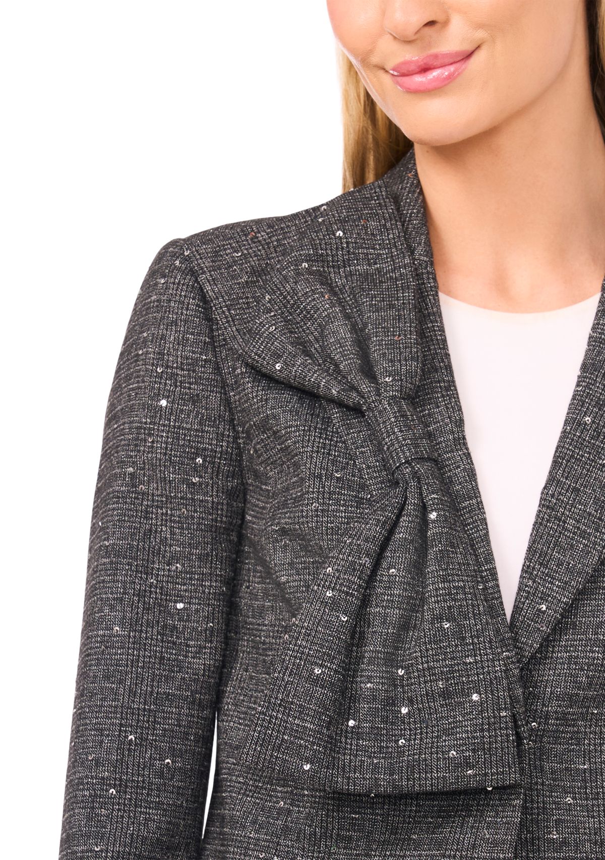 Womens Long Sleeve Bow Jacket