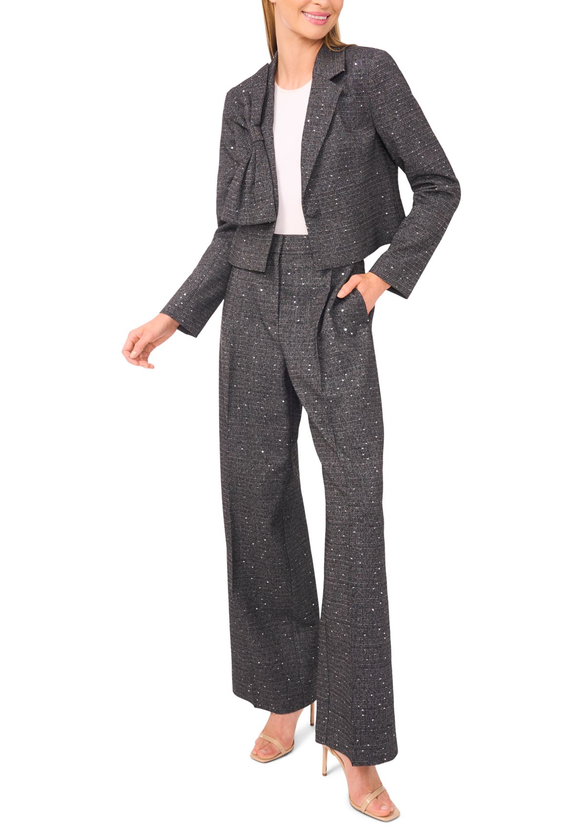 Womens Long Sleeve Bow Jacket