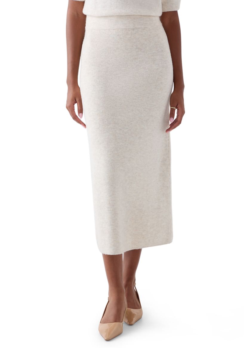 Womens Pull On Sweater Skirt
