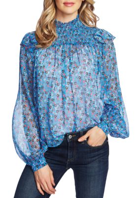 cornelia curved yoke blouse