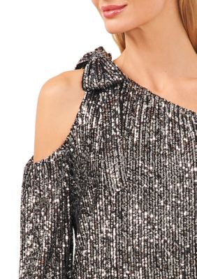 Women's Sequin One Shoulder Top