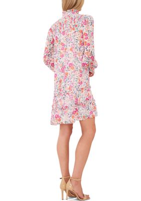 Women's Printed Ruffled Yoryu Dress