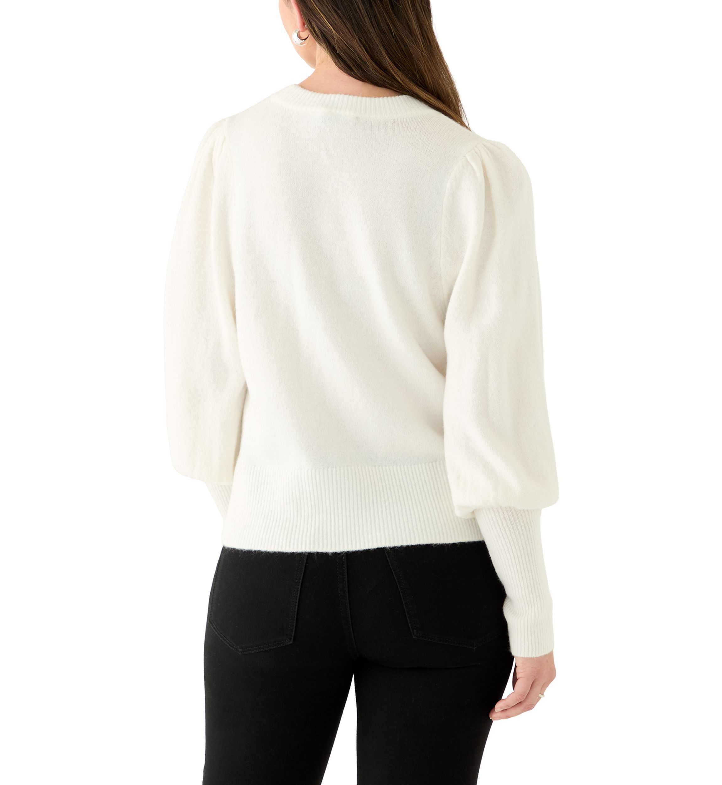 Womens Crew Neck Bow Sweater