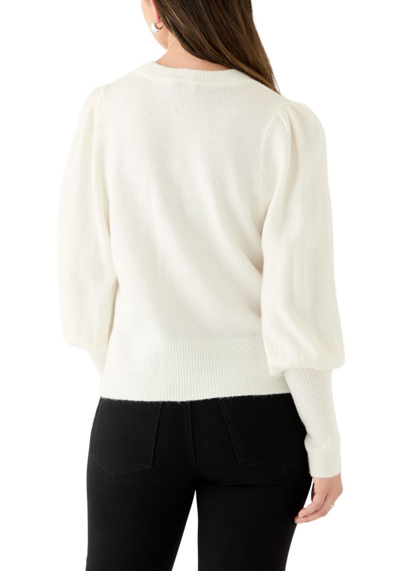 Womens Crew Neck Bow Sweater