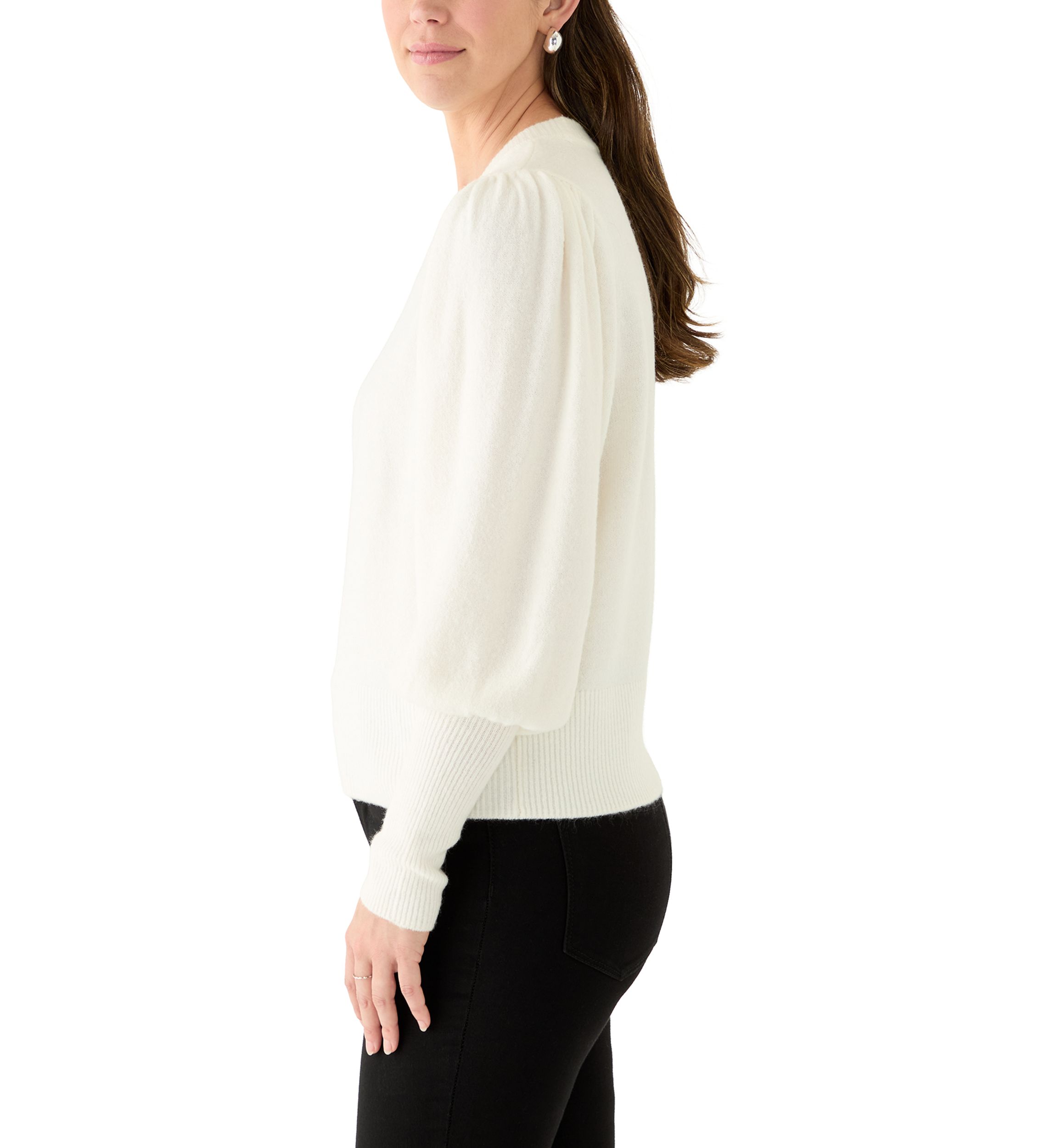 Womens Crew Neck Bow Sweater