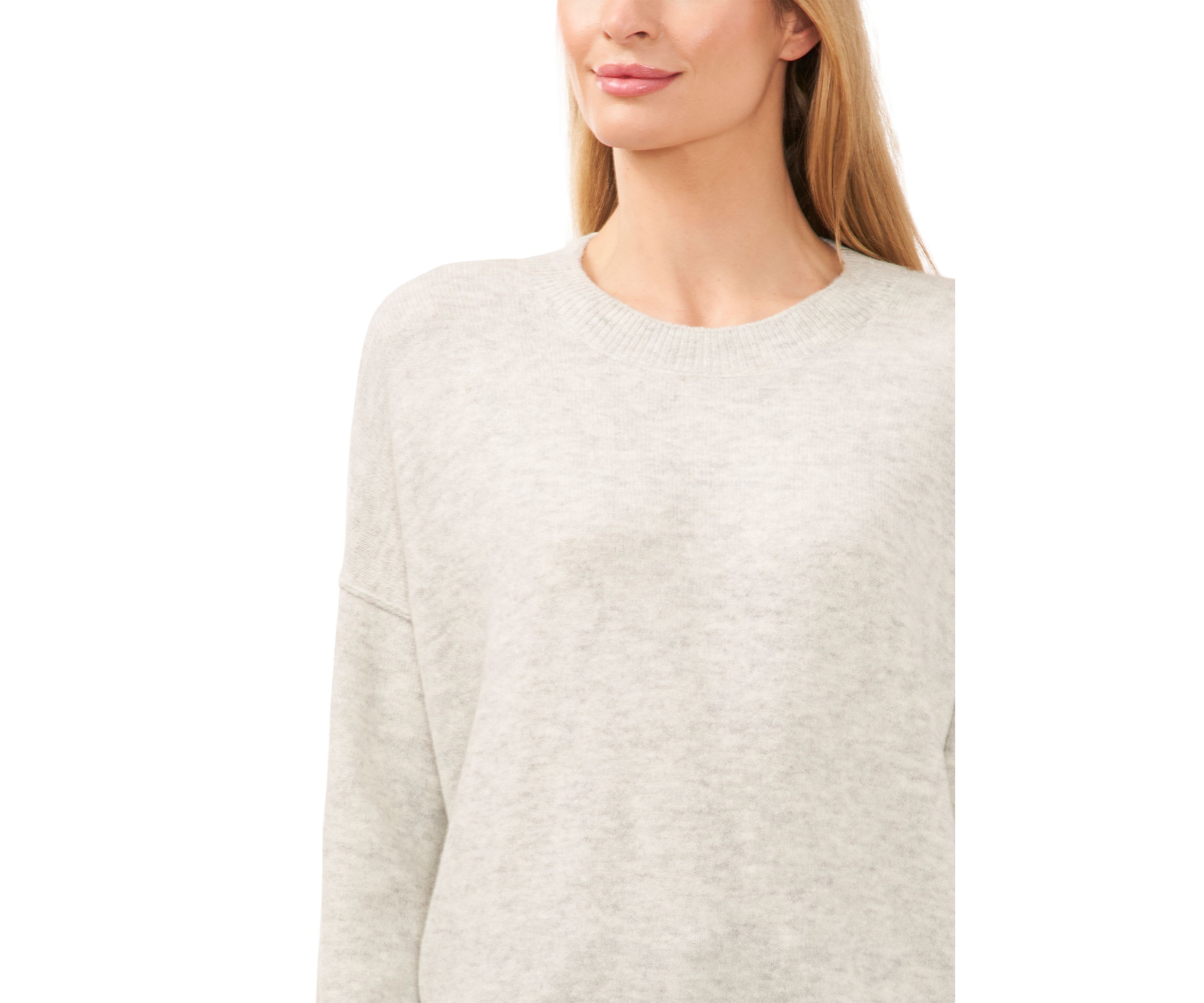 Womens Long Sleeve Elbow Heart Sweater 