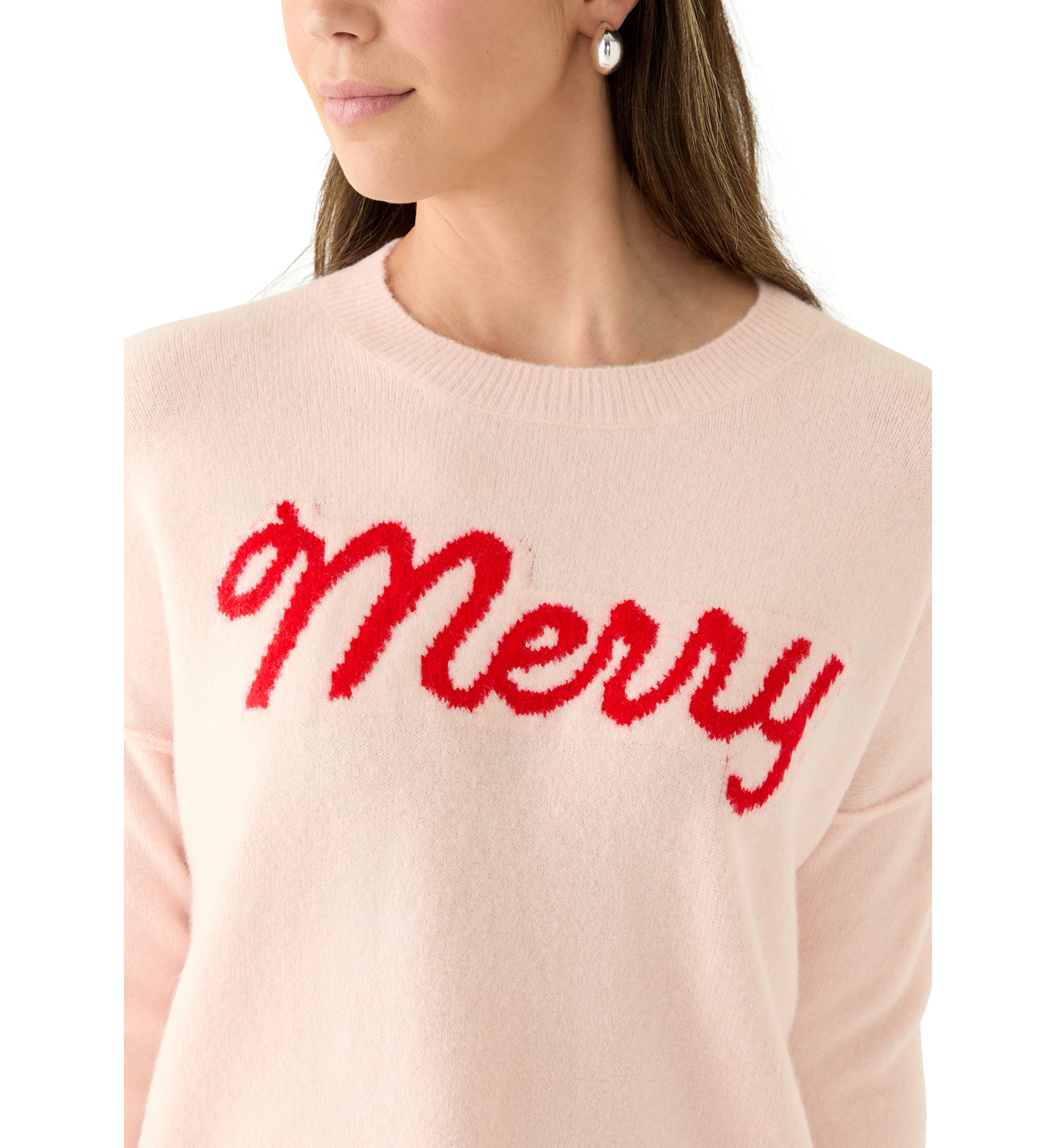 Womens Crew Neck Merry Sweater