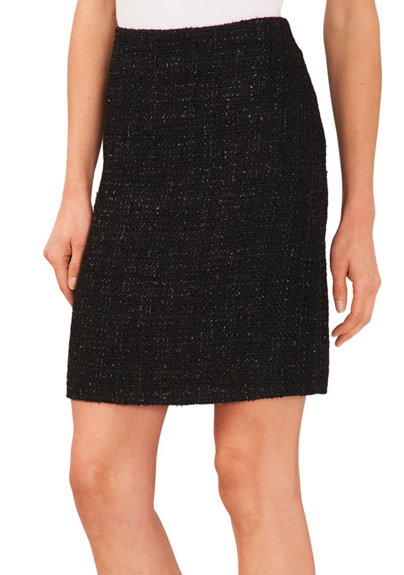 Womens A-Line Tweed Skirt
