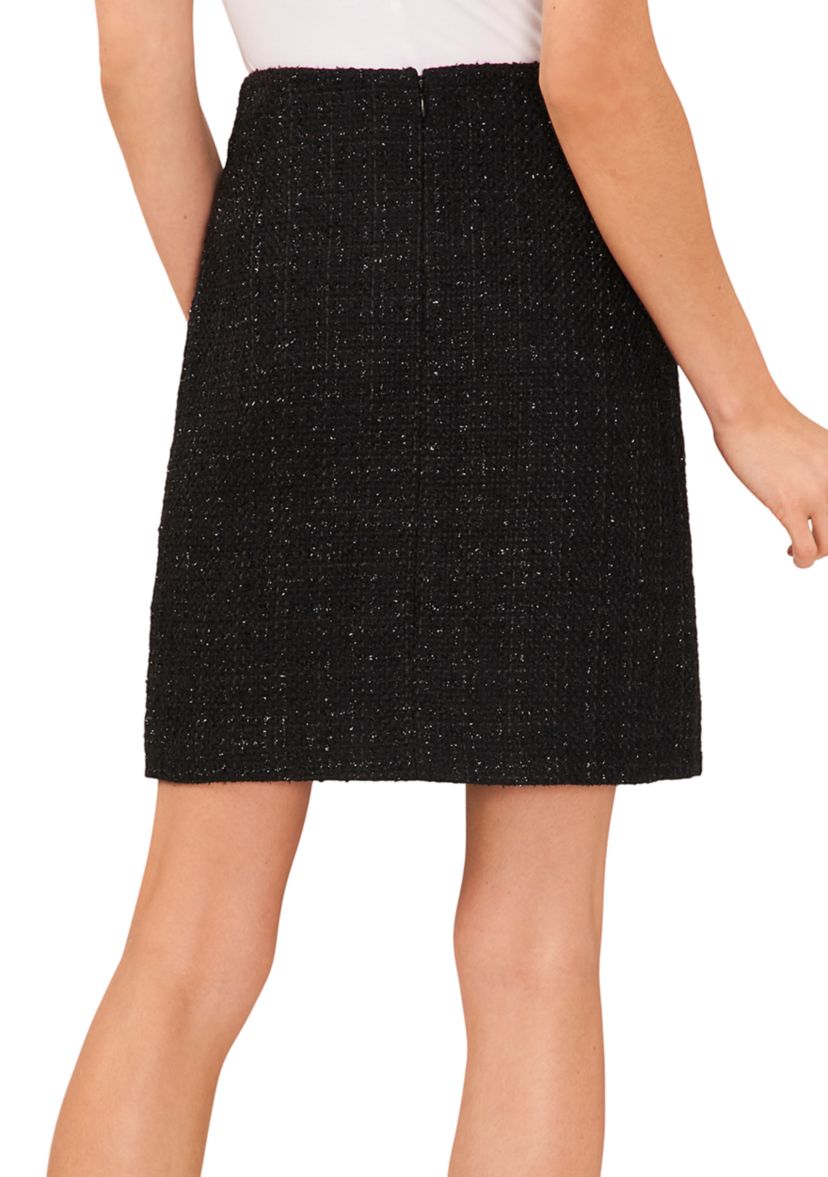 Womens A-Line Tweed Skirt