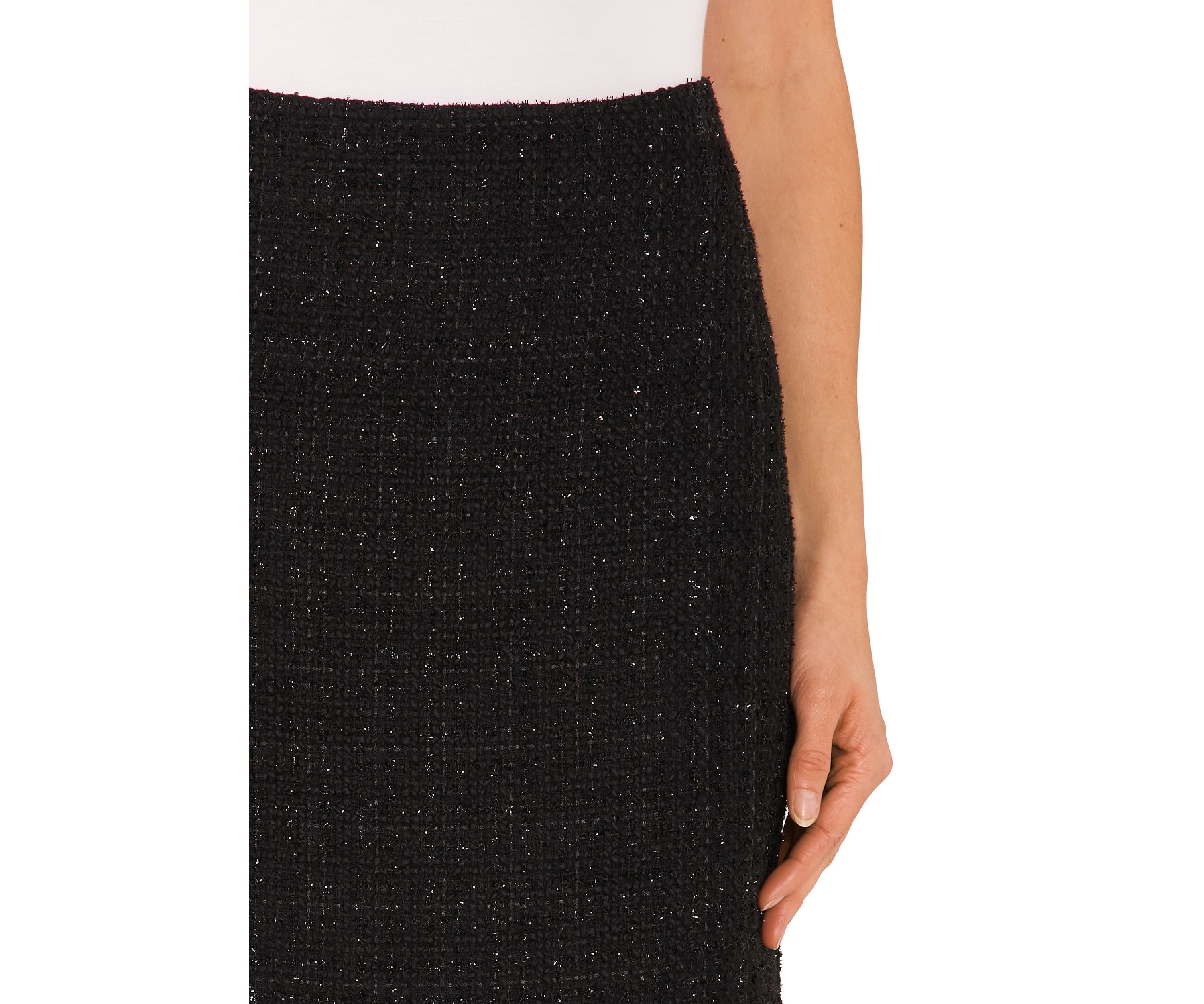 Womens A-Line Tweed Skirt