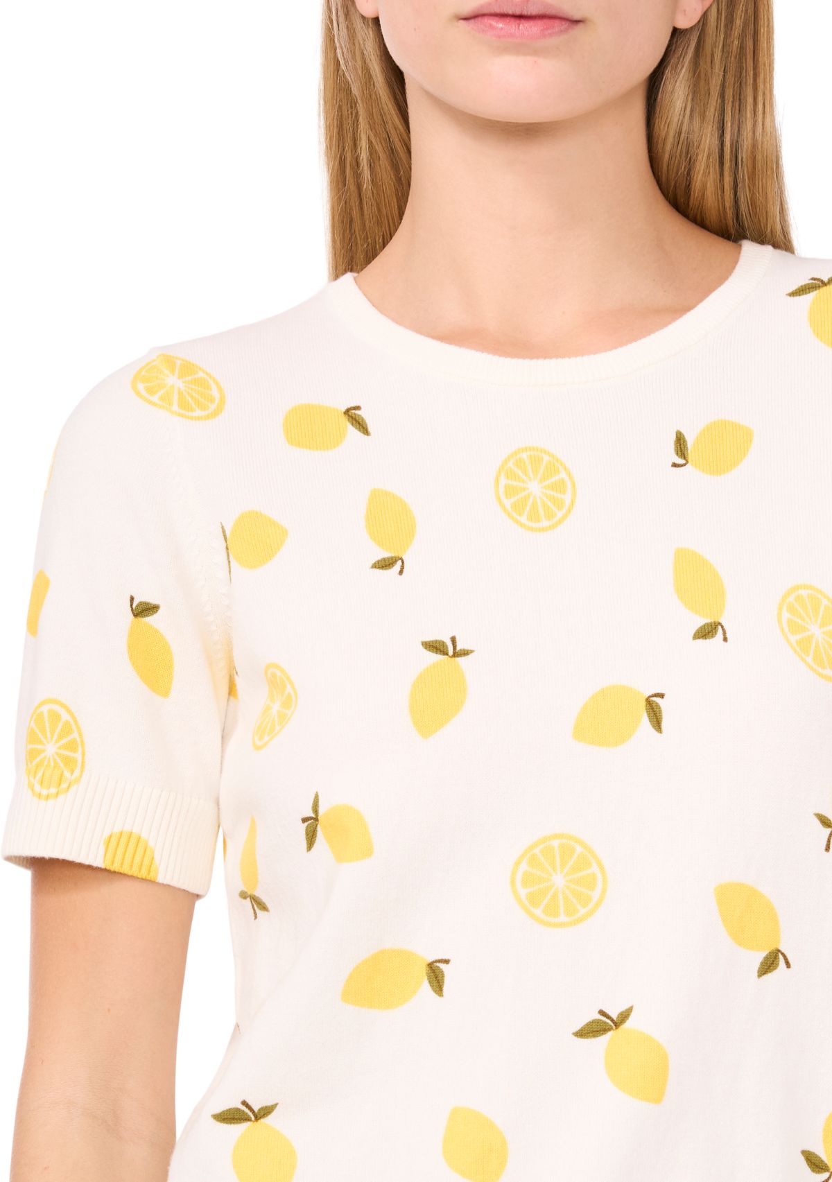 Womens Short Sleeve Fruit Sweater