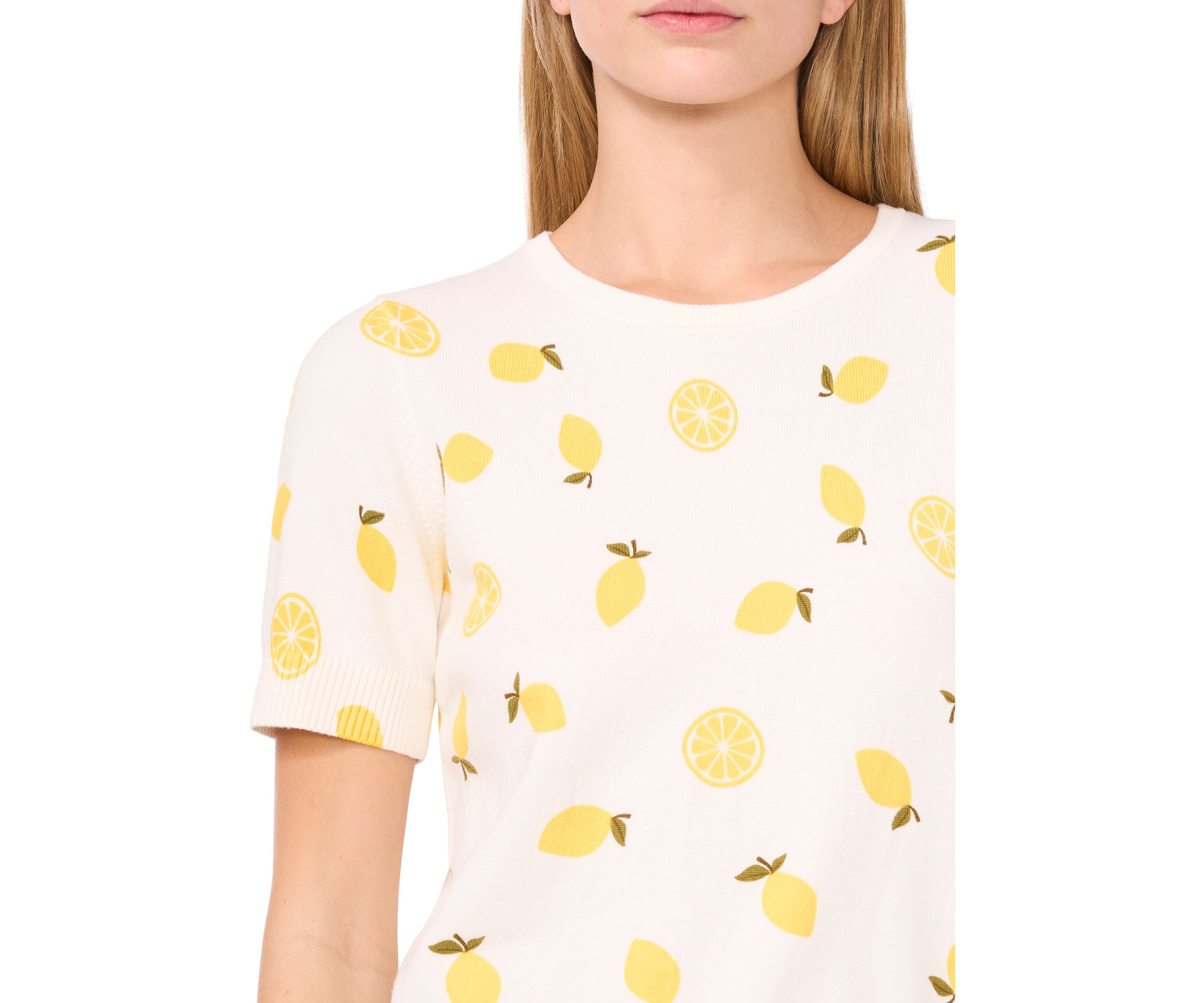 Womens Short Sleeve Fruit Sweater