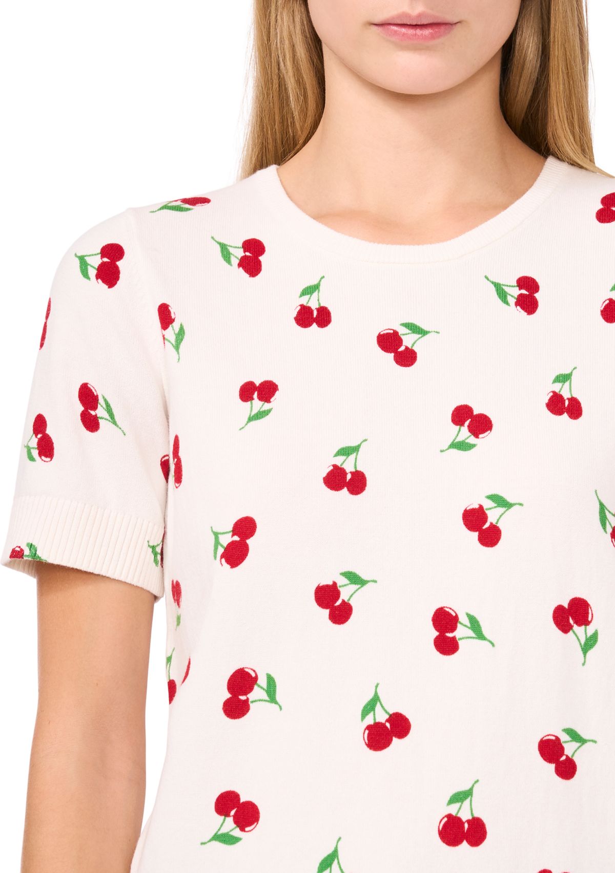 Womens Short Sleeve Fruit Sweater