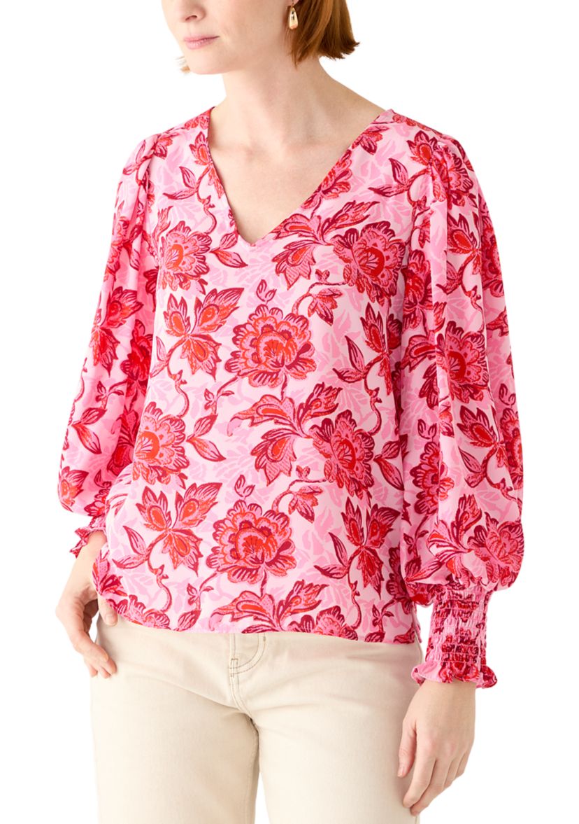 Womens Floral Print Blouse