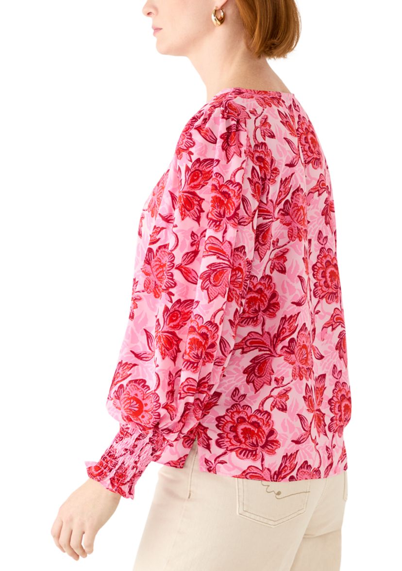 Womens Floral Print Blouse