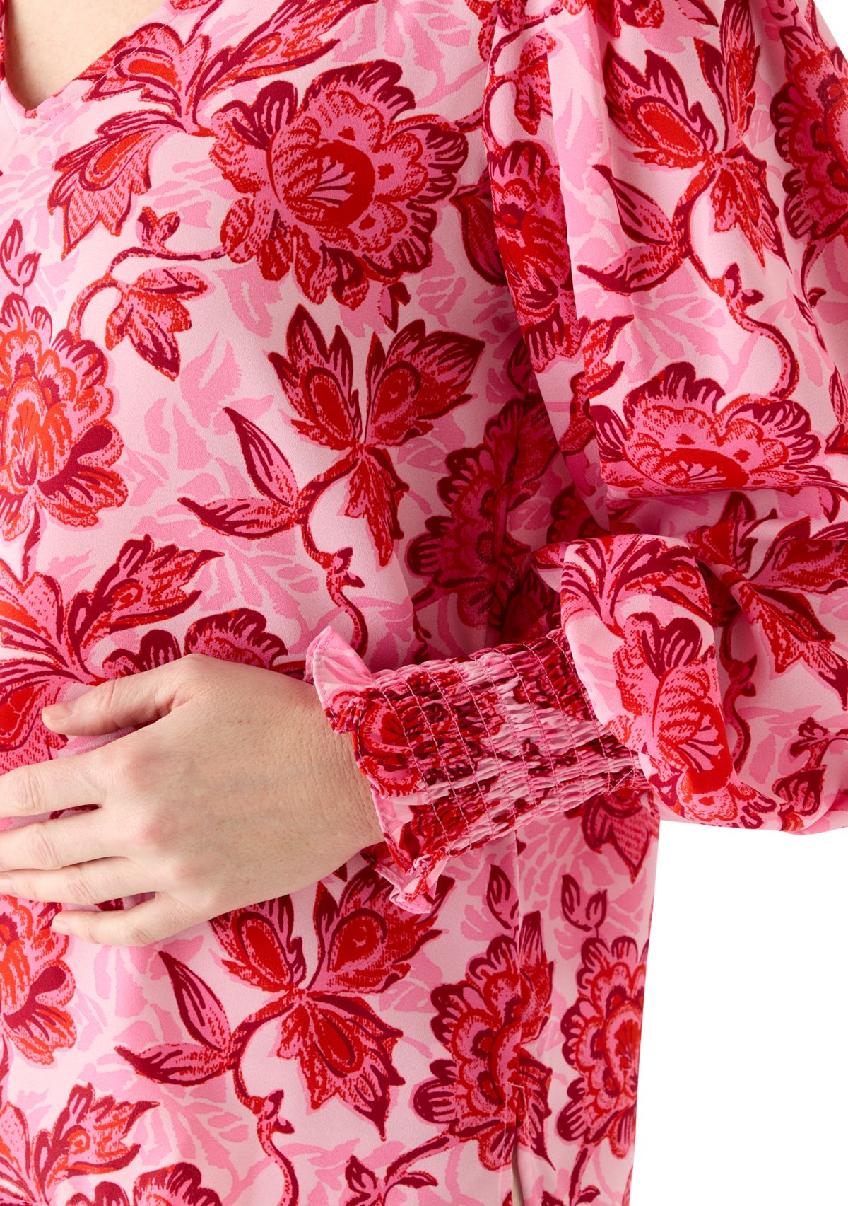 Womens Floral Print Blouse