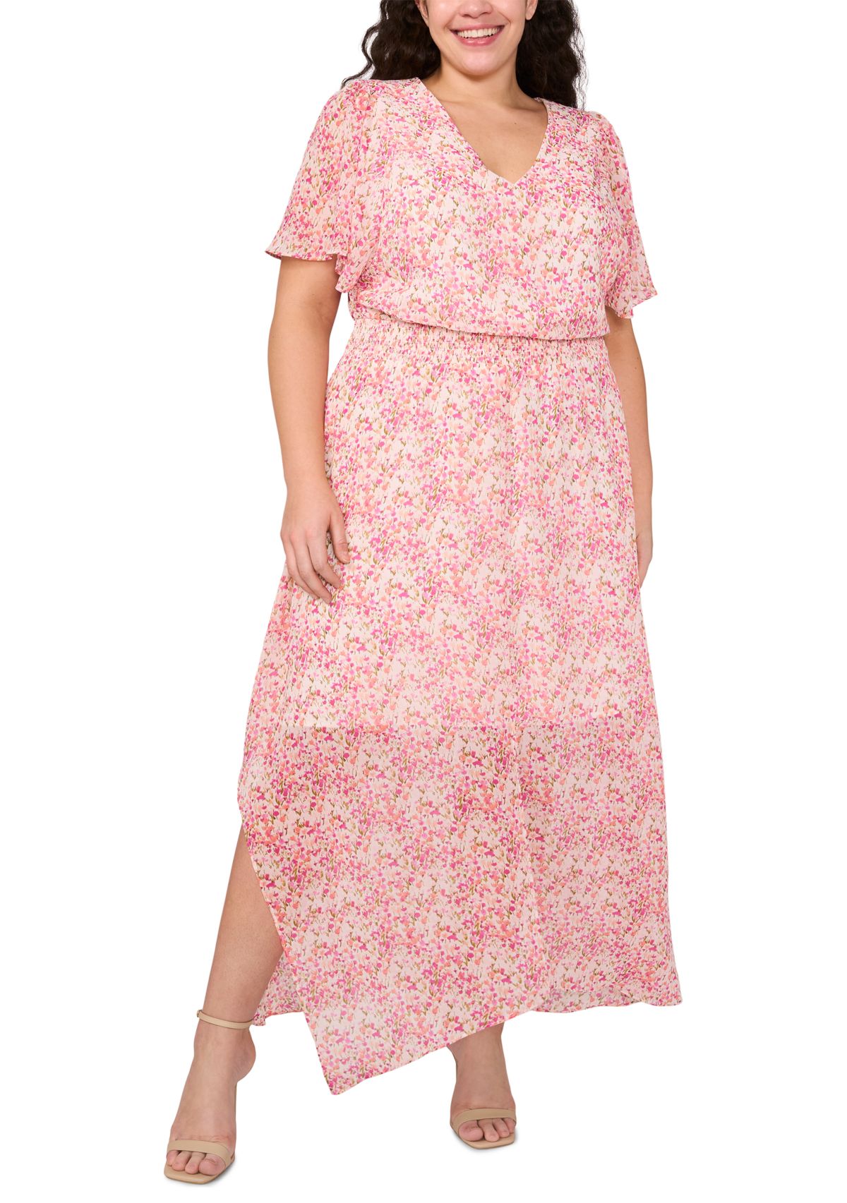 Plus Size Printed Maxi Dress