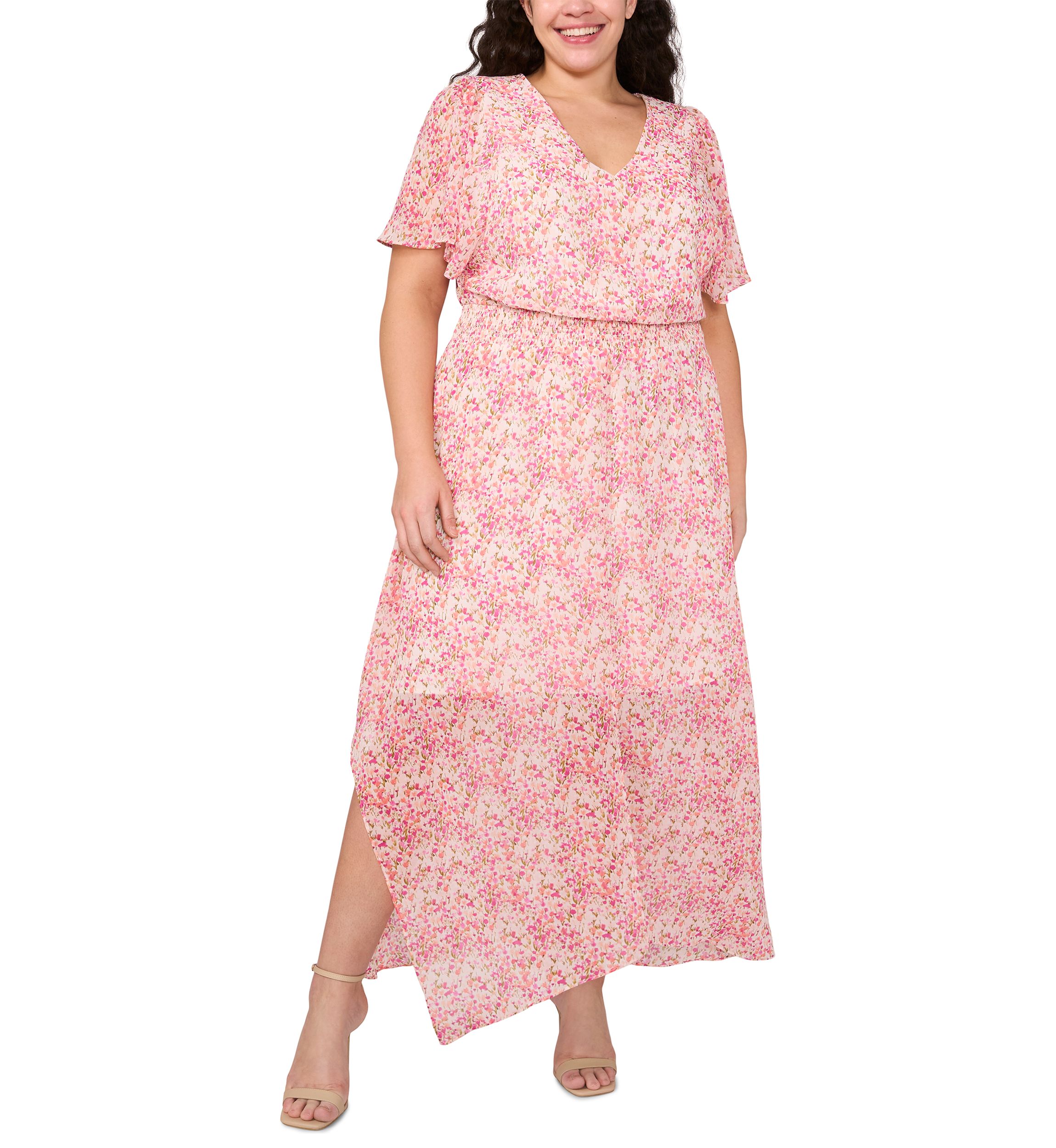 Plus Size Printed Maxi Dress
