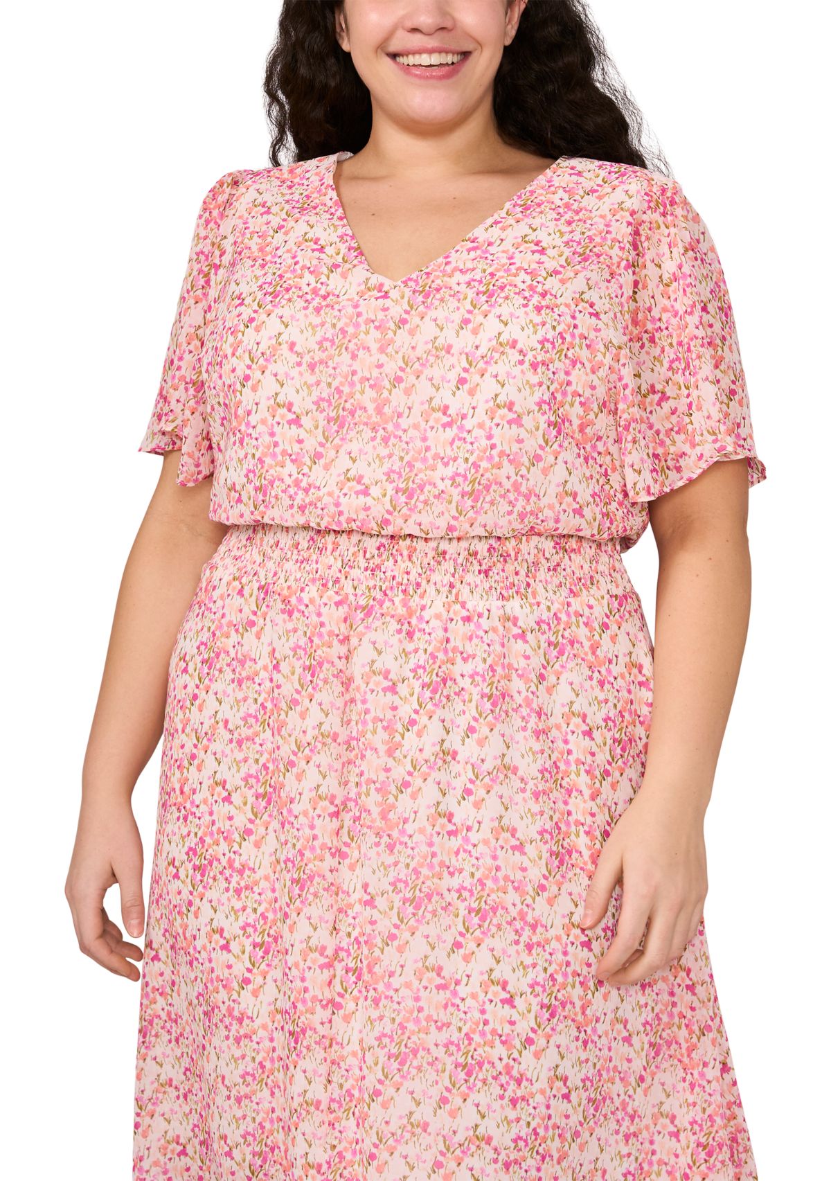 Plus Size Printed Maxi Dress