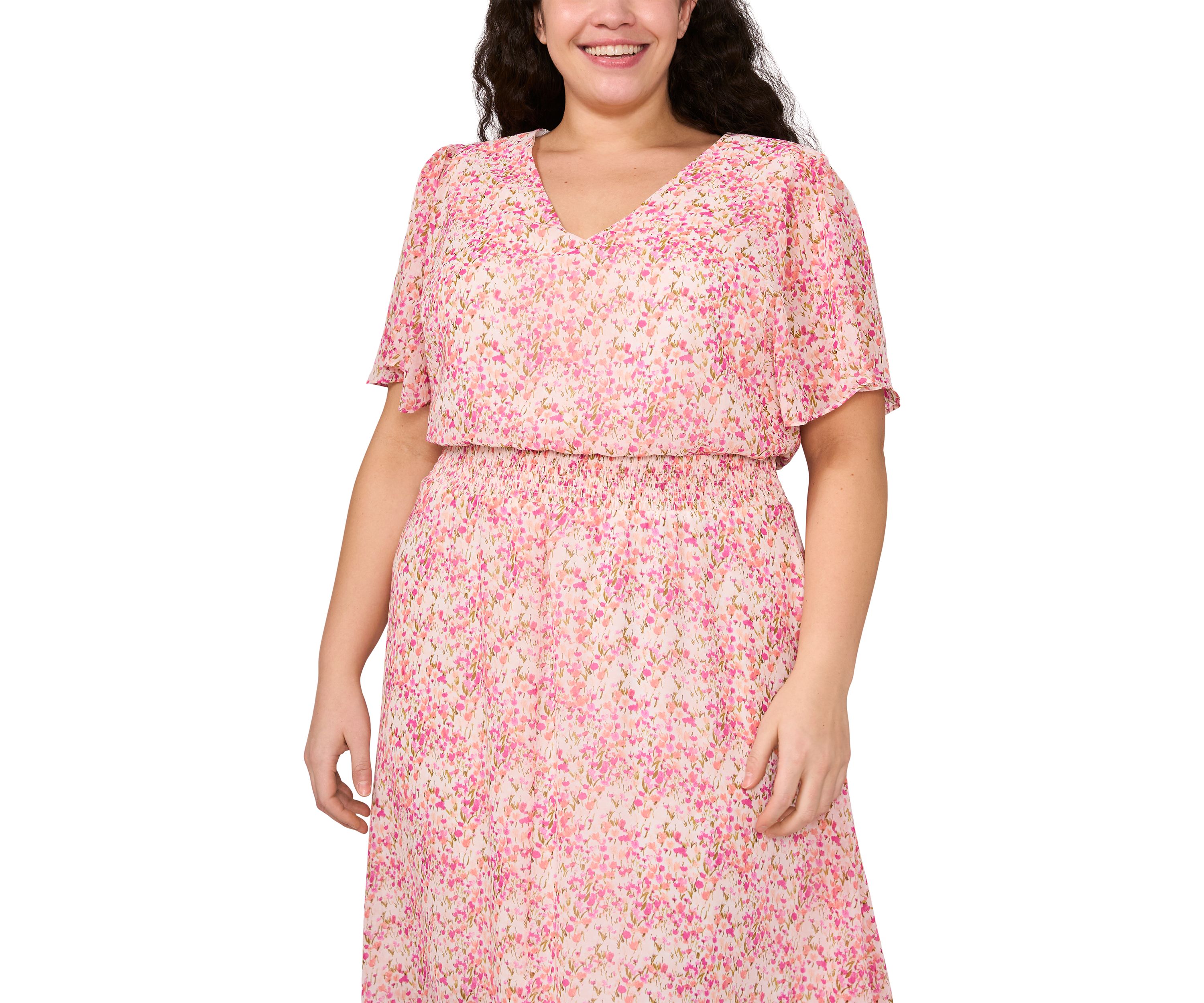Plus Size Printed Maxi Dress