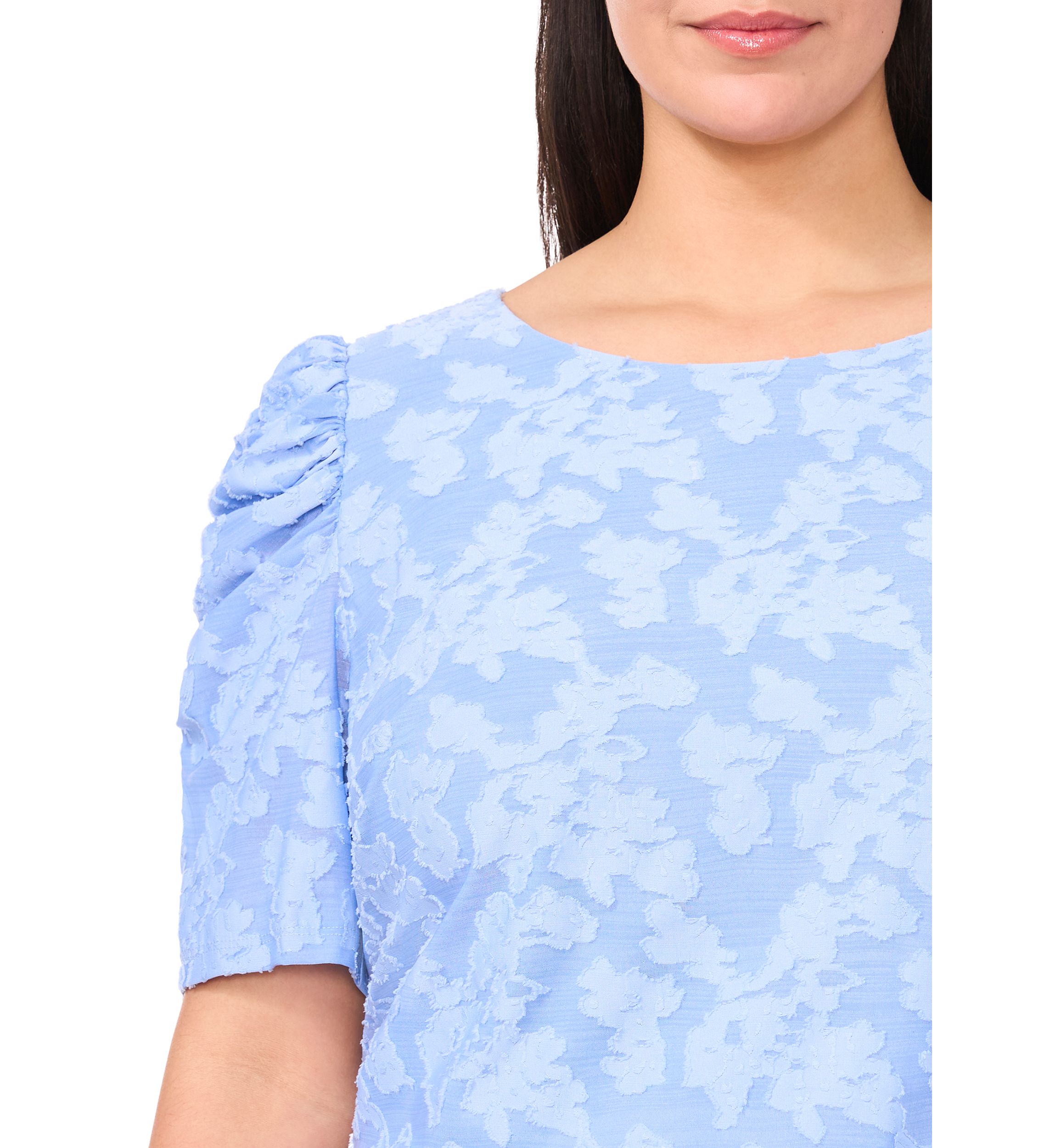 Plus Size Ruched Sleeve Top