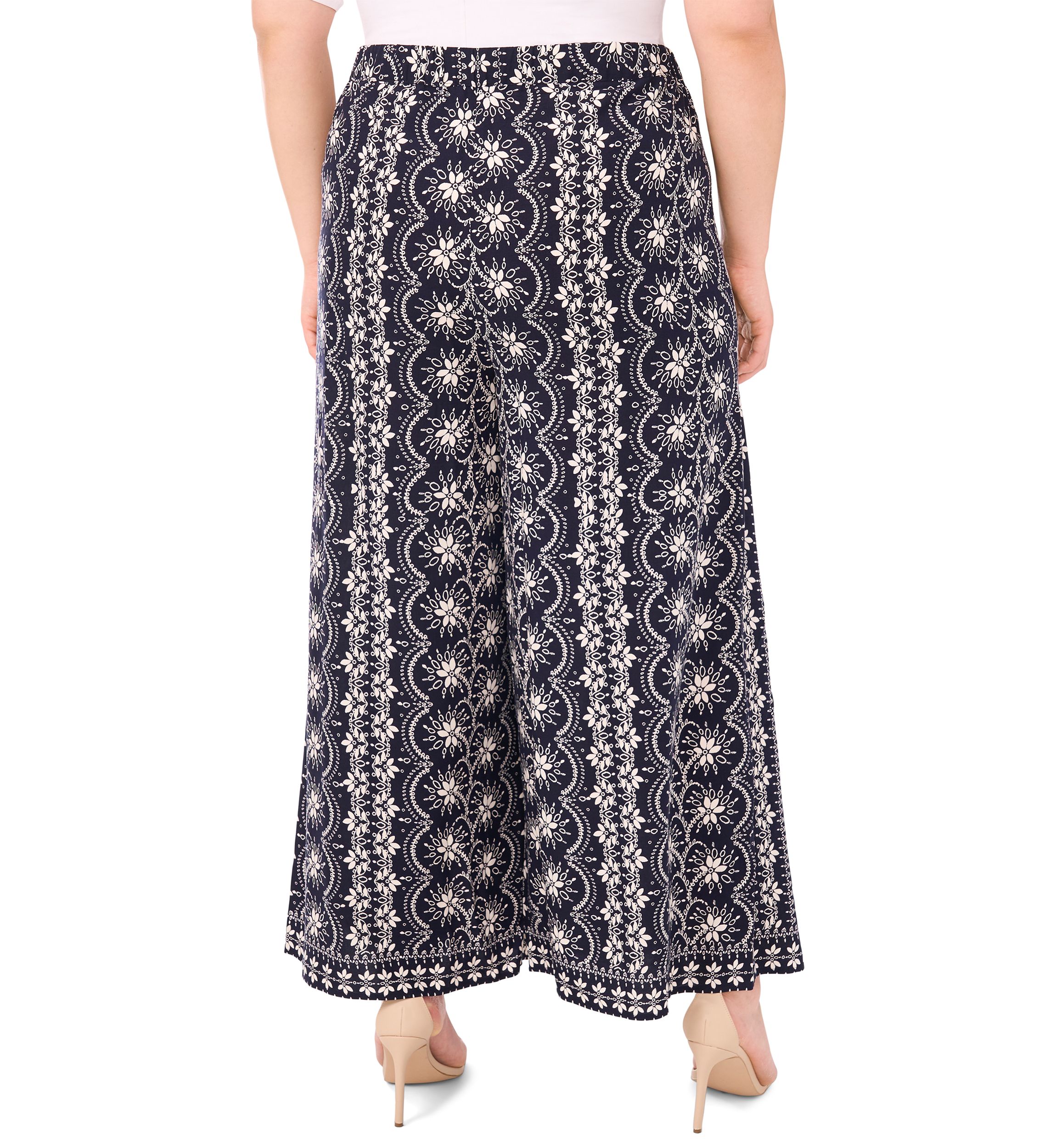 Plus Size Overlap Slap Tie Pants 