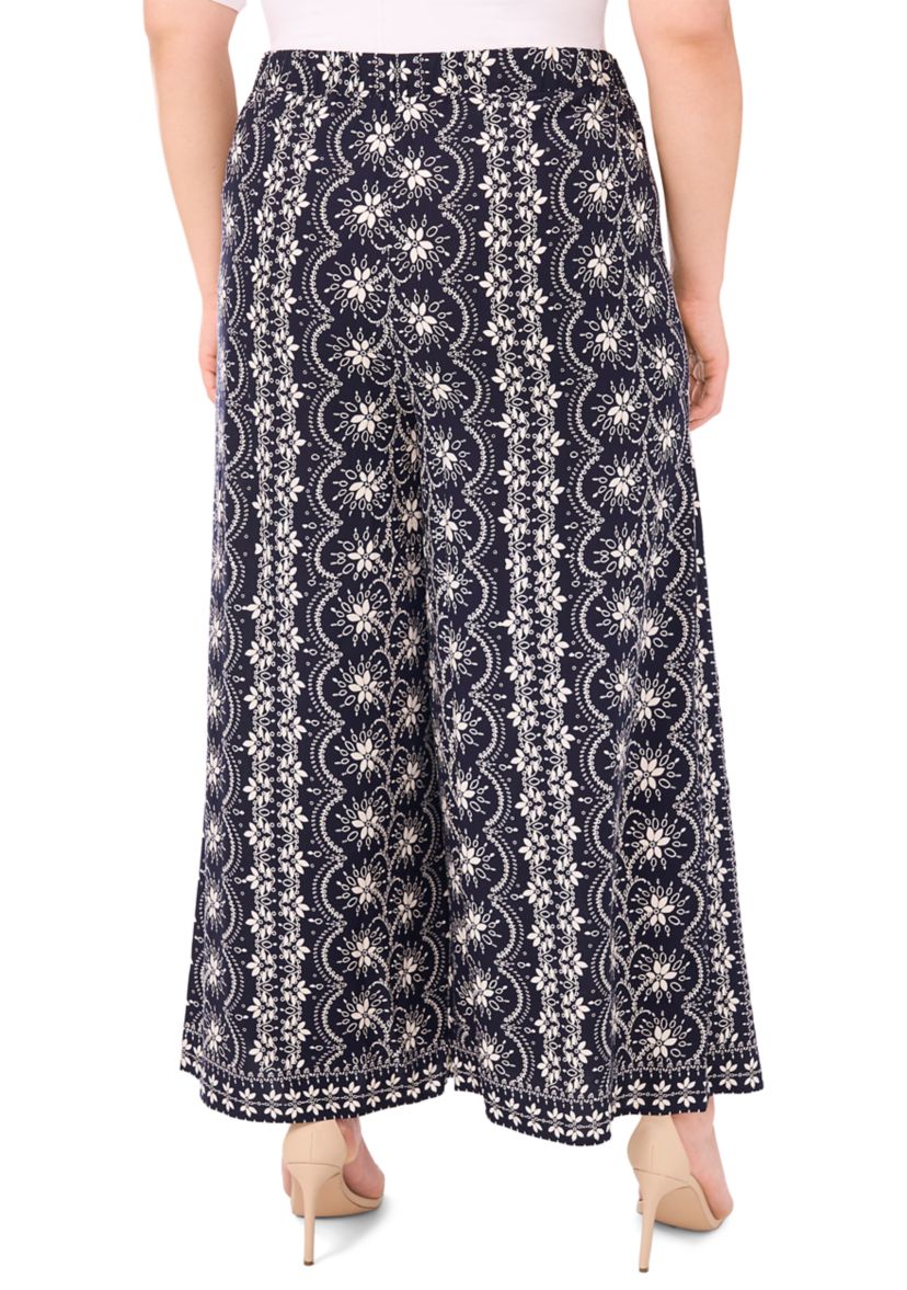 Plus Size Overlap Slap Tie Pants 